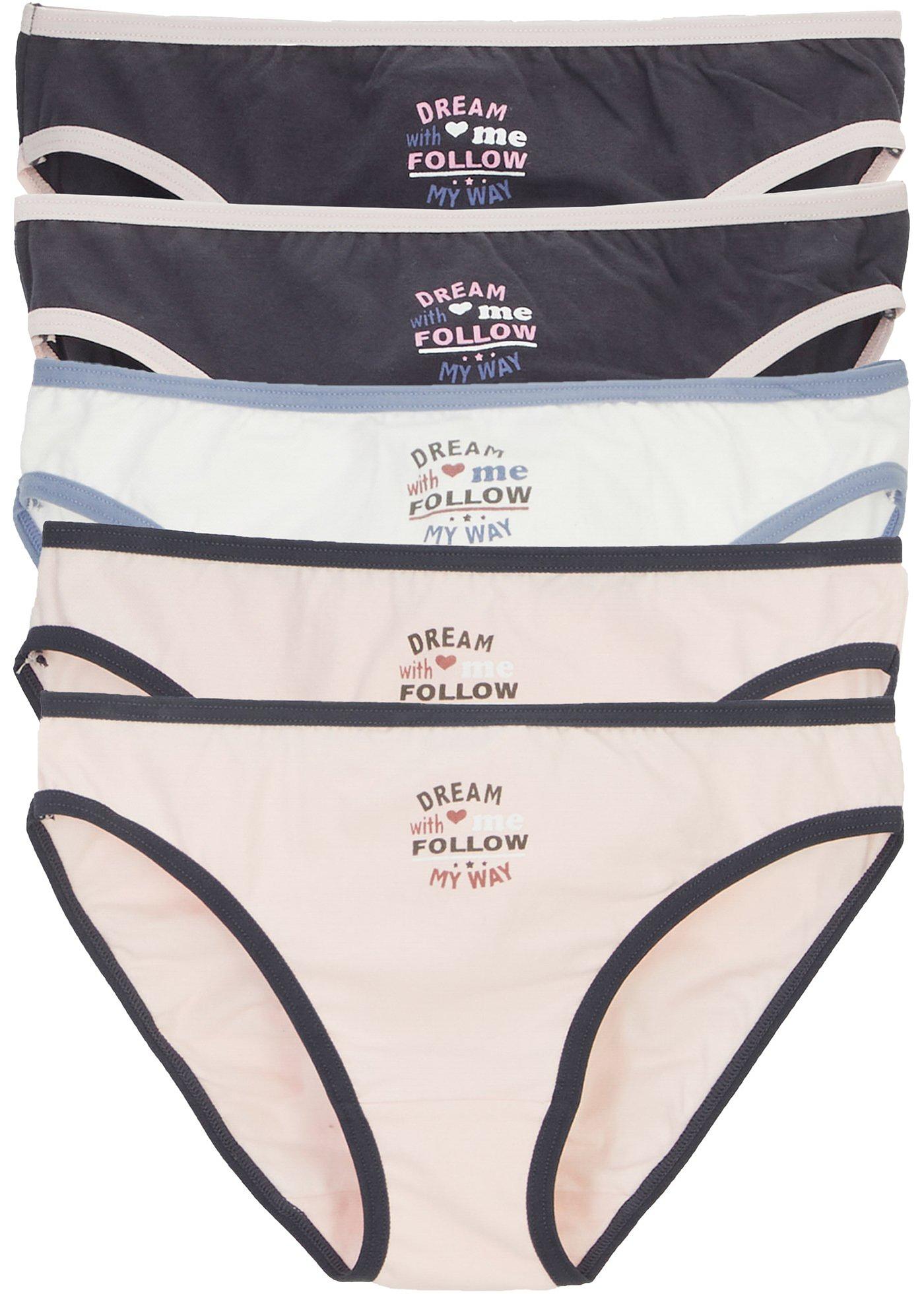 Lot de 5 slips fille