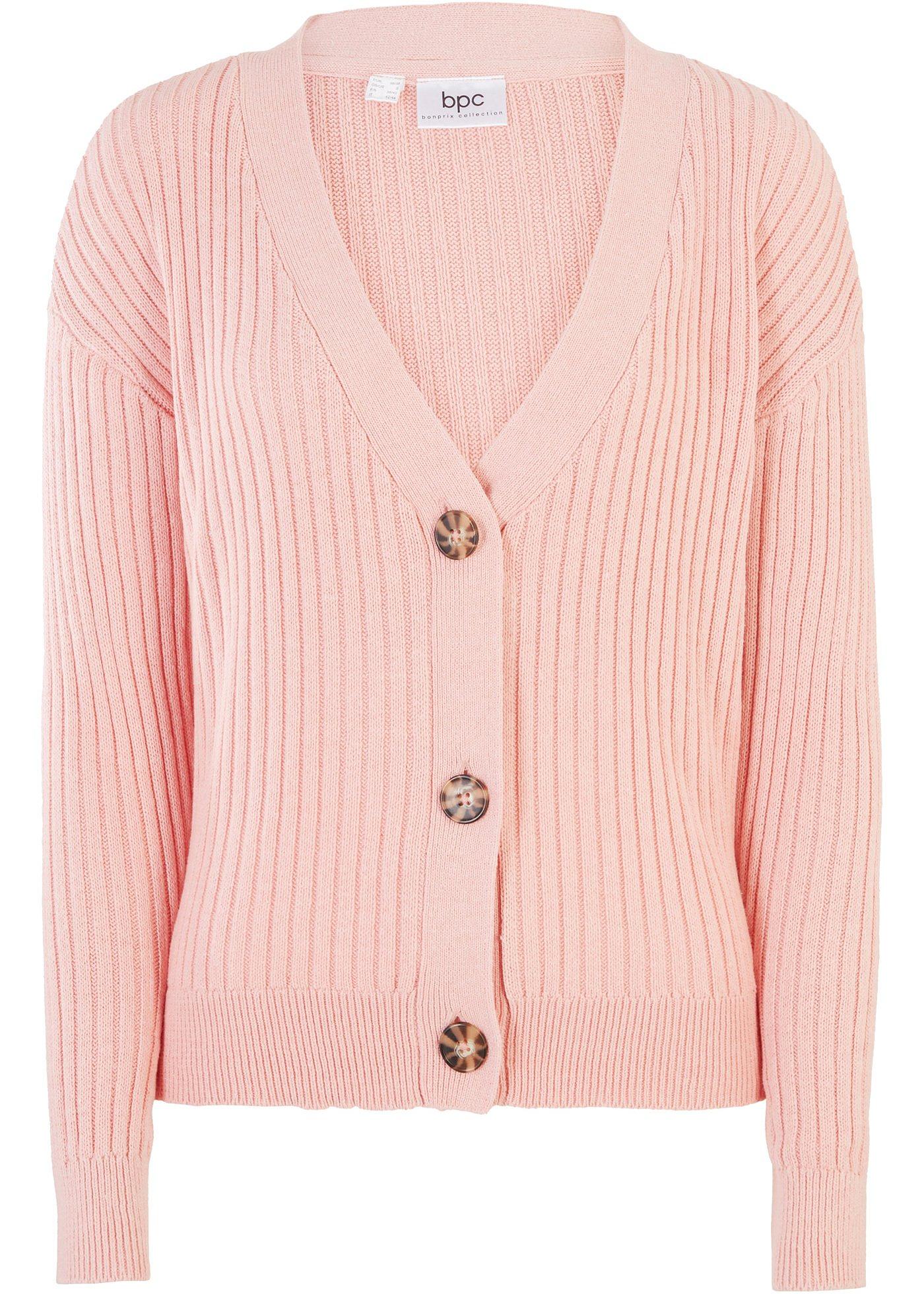 Gilet en maille côtelée en coton recyclé