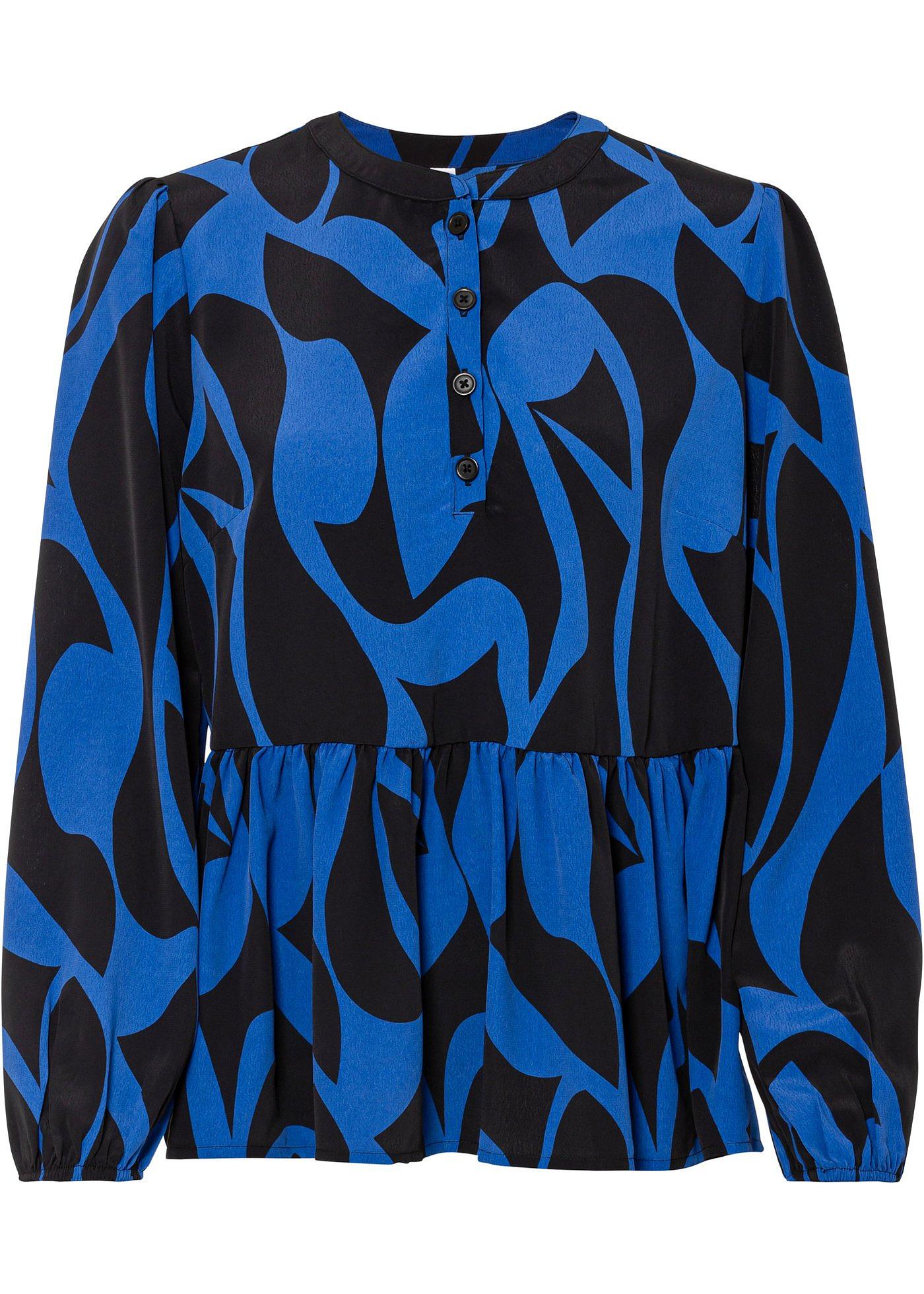 Blouse T-shirt avec patte de boutonnage