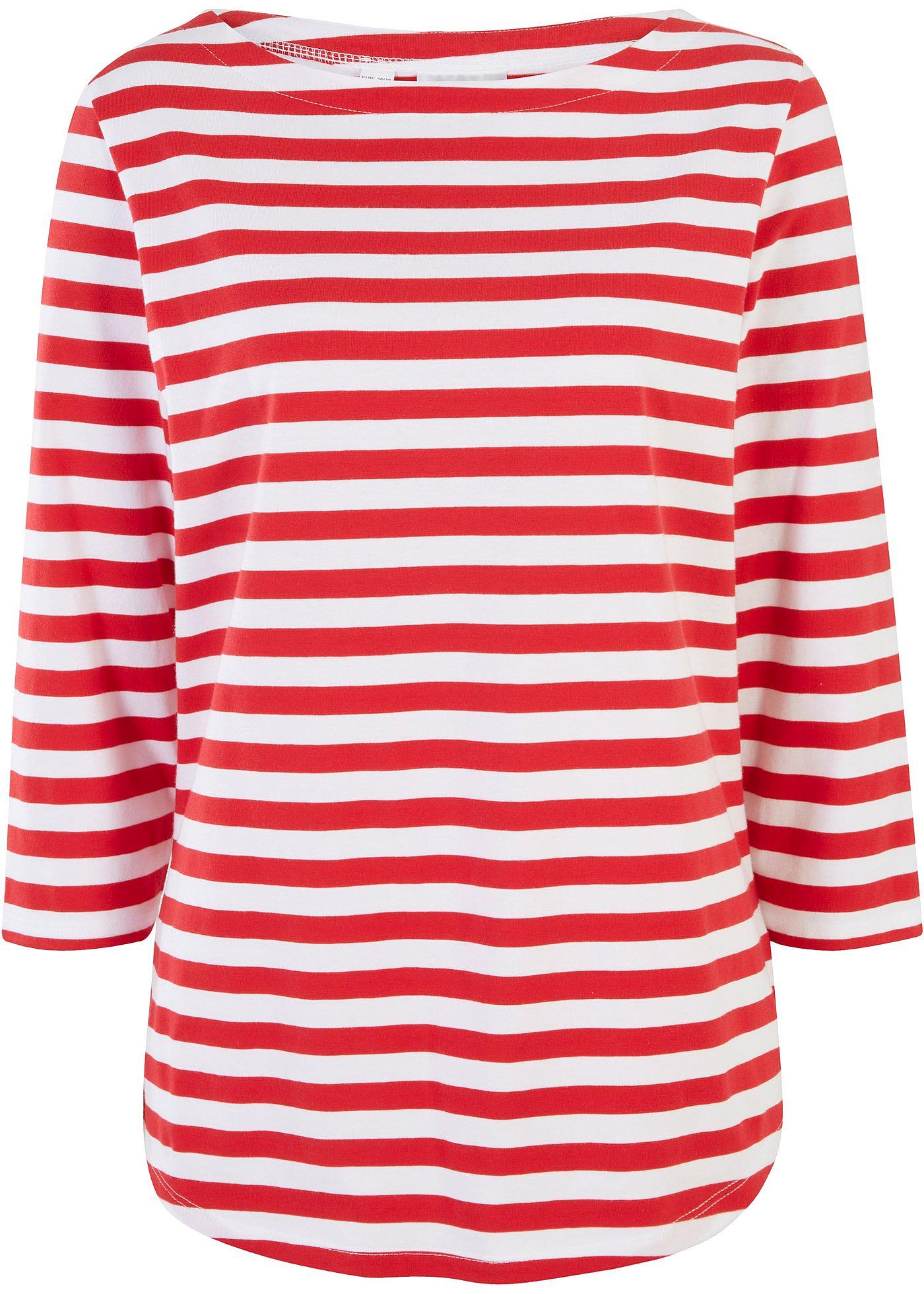 T-shirt 3/4 à encolure bateau