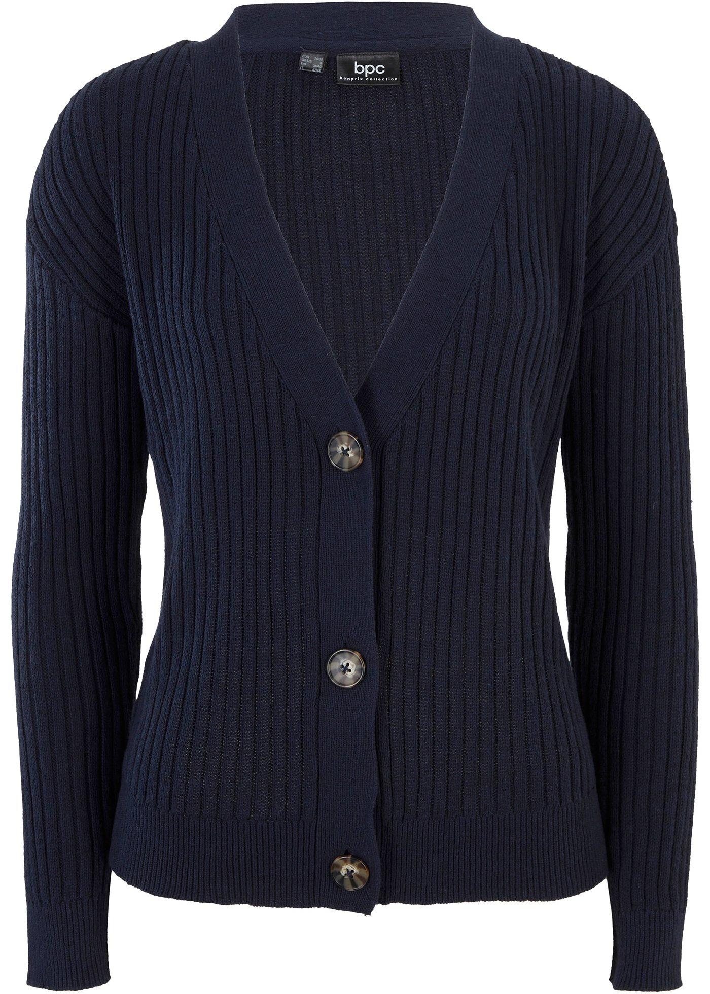 Gilet en maille côtelée en coton recyclé