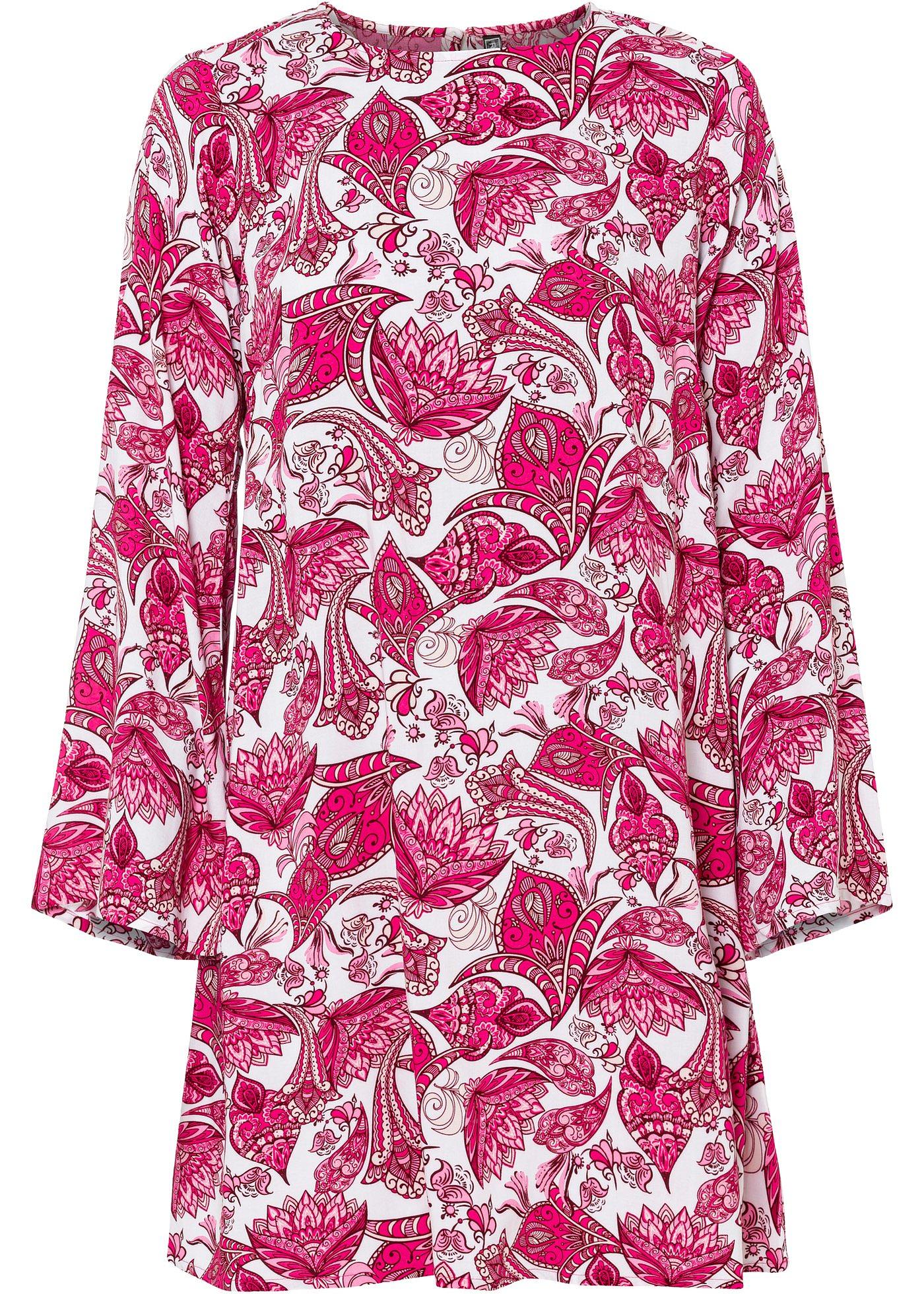 Robe avec manches trompette