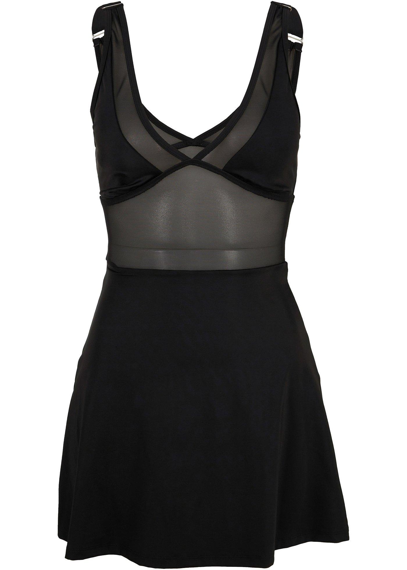 Robe de bain sculptante en polyamide recyclé, effet sculptant léger