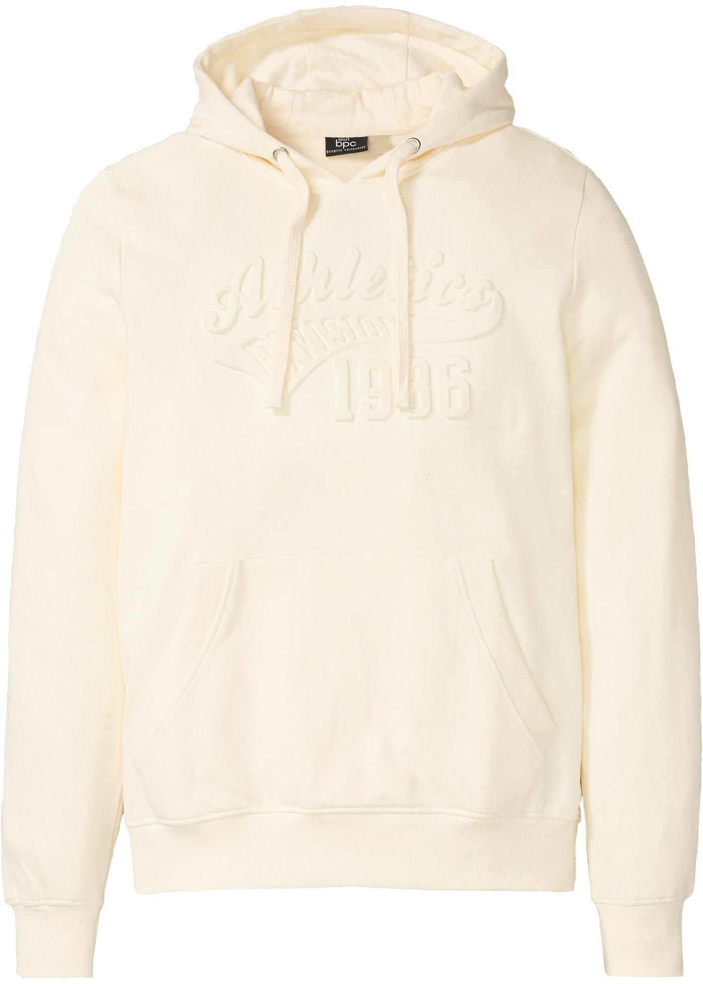 Sweat-shirt à capuche avec imprimé embossé