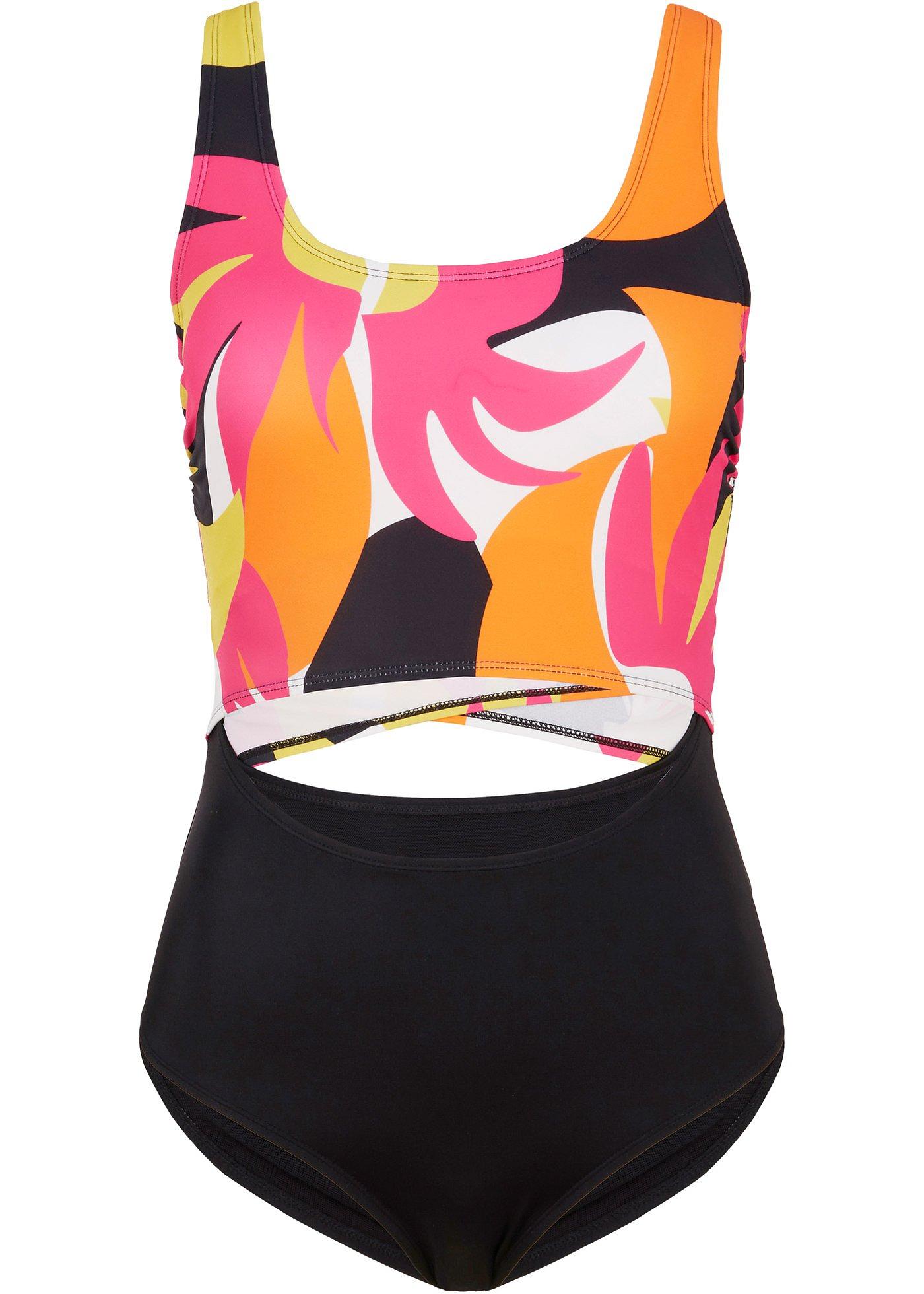 Maillot 1 pièce en polyamide recyclé, effet sculptant léger