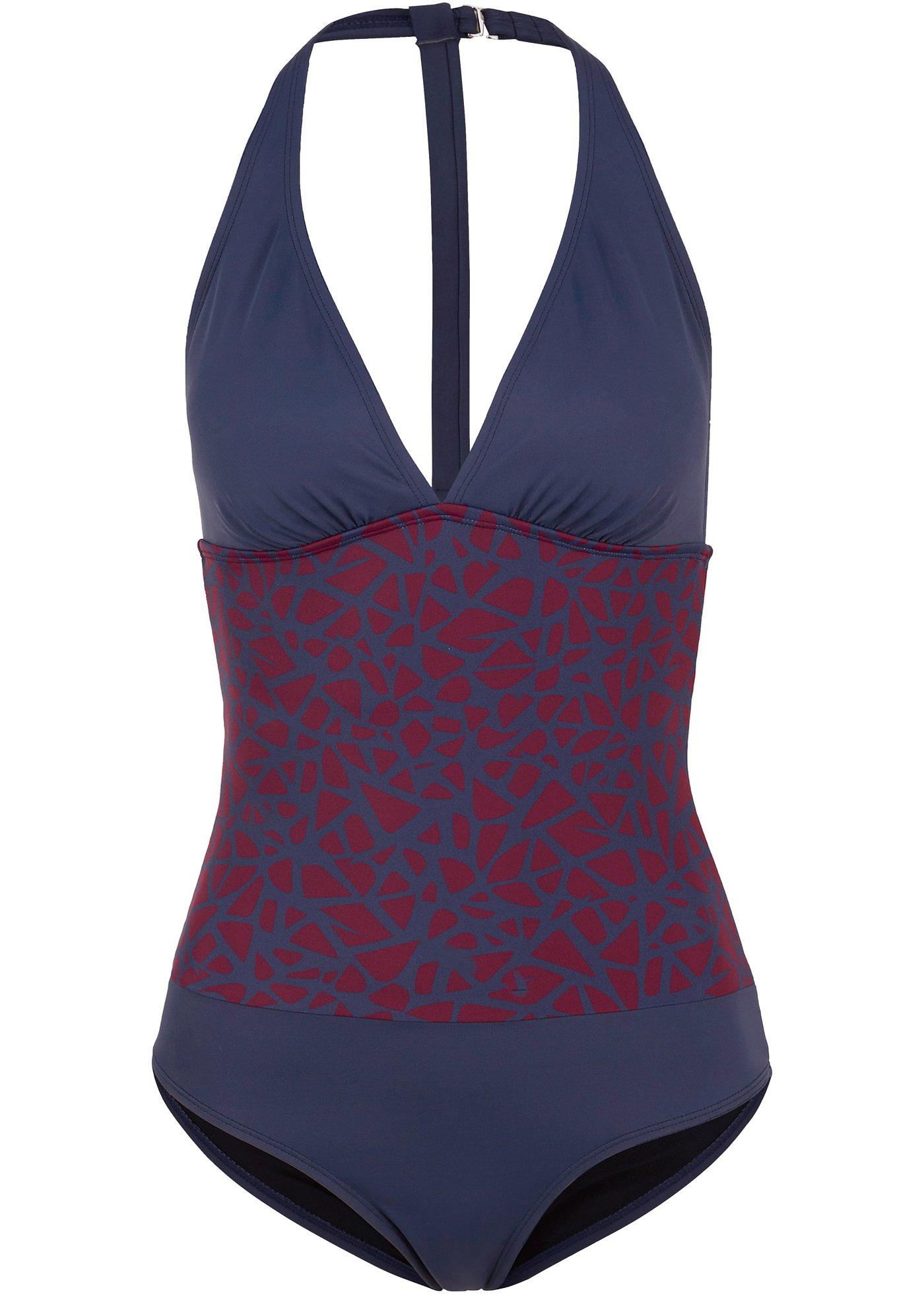 Maillot 1 pièce en polyamide recyclé, effet sculptant léger