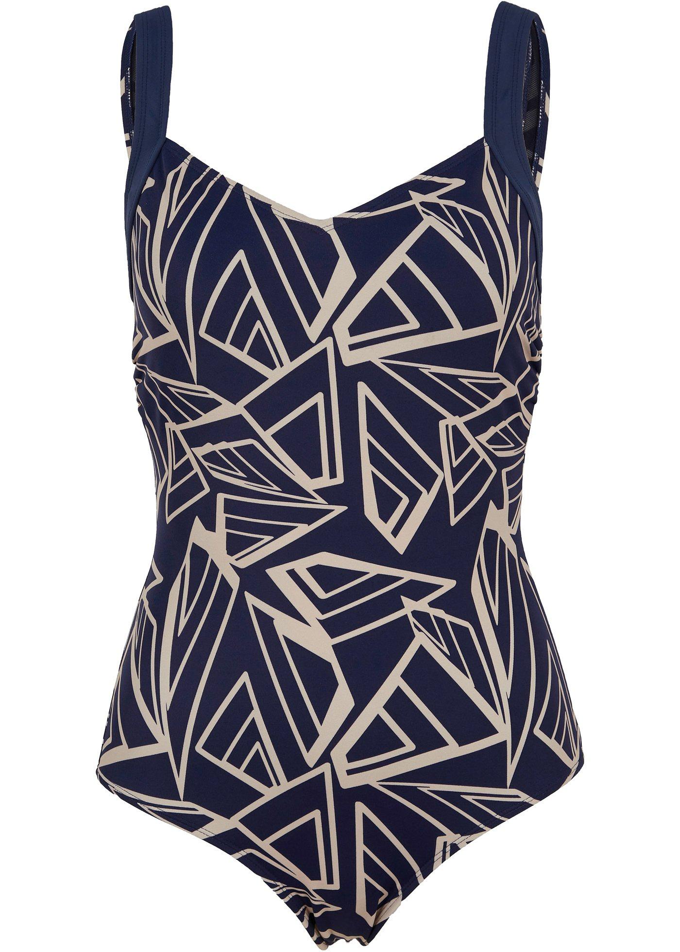 Maillot 1 pièce sculptant avec effet sculptant léger, avec polyamide recyclé