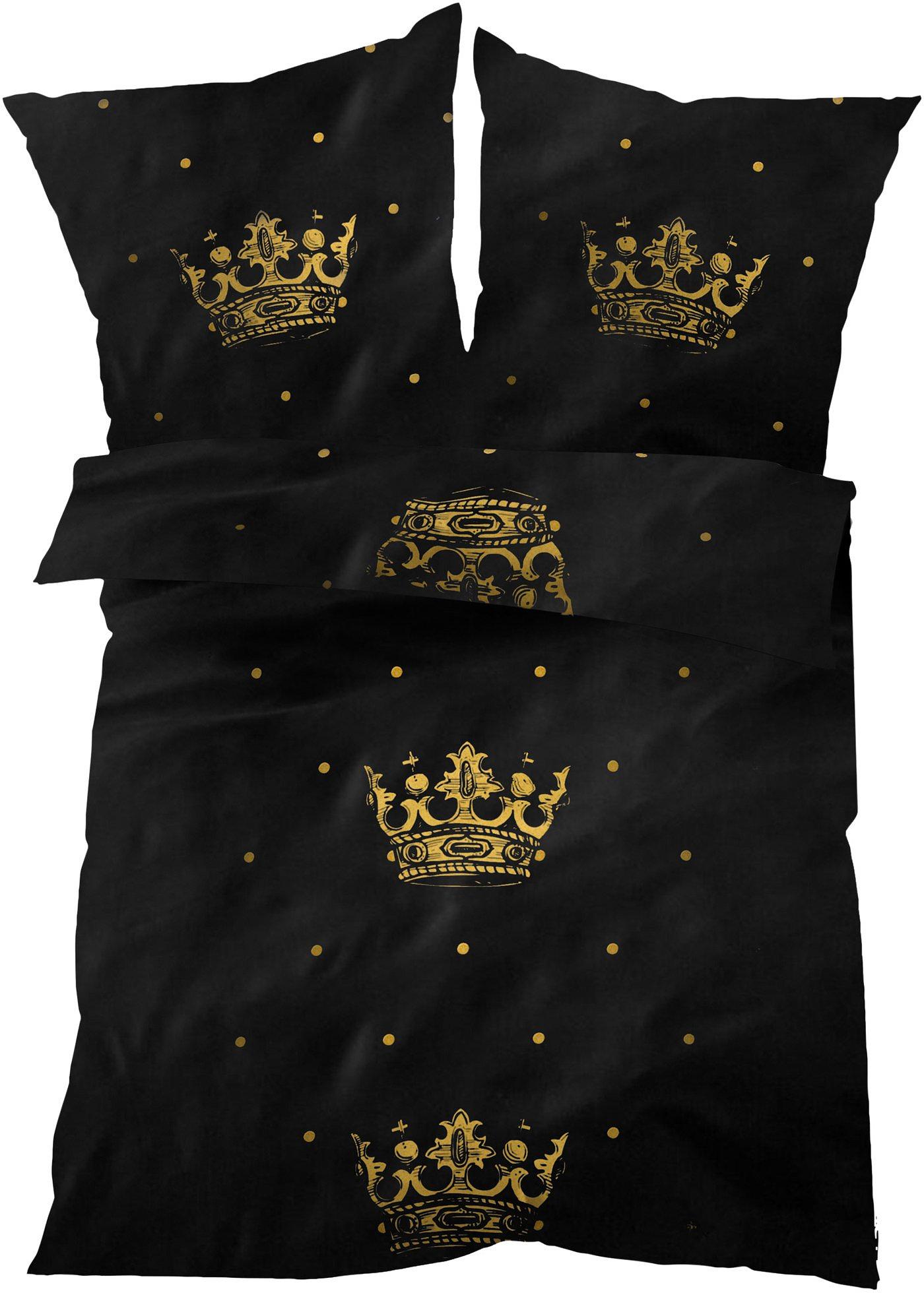 Parure de lit avec couronnes