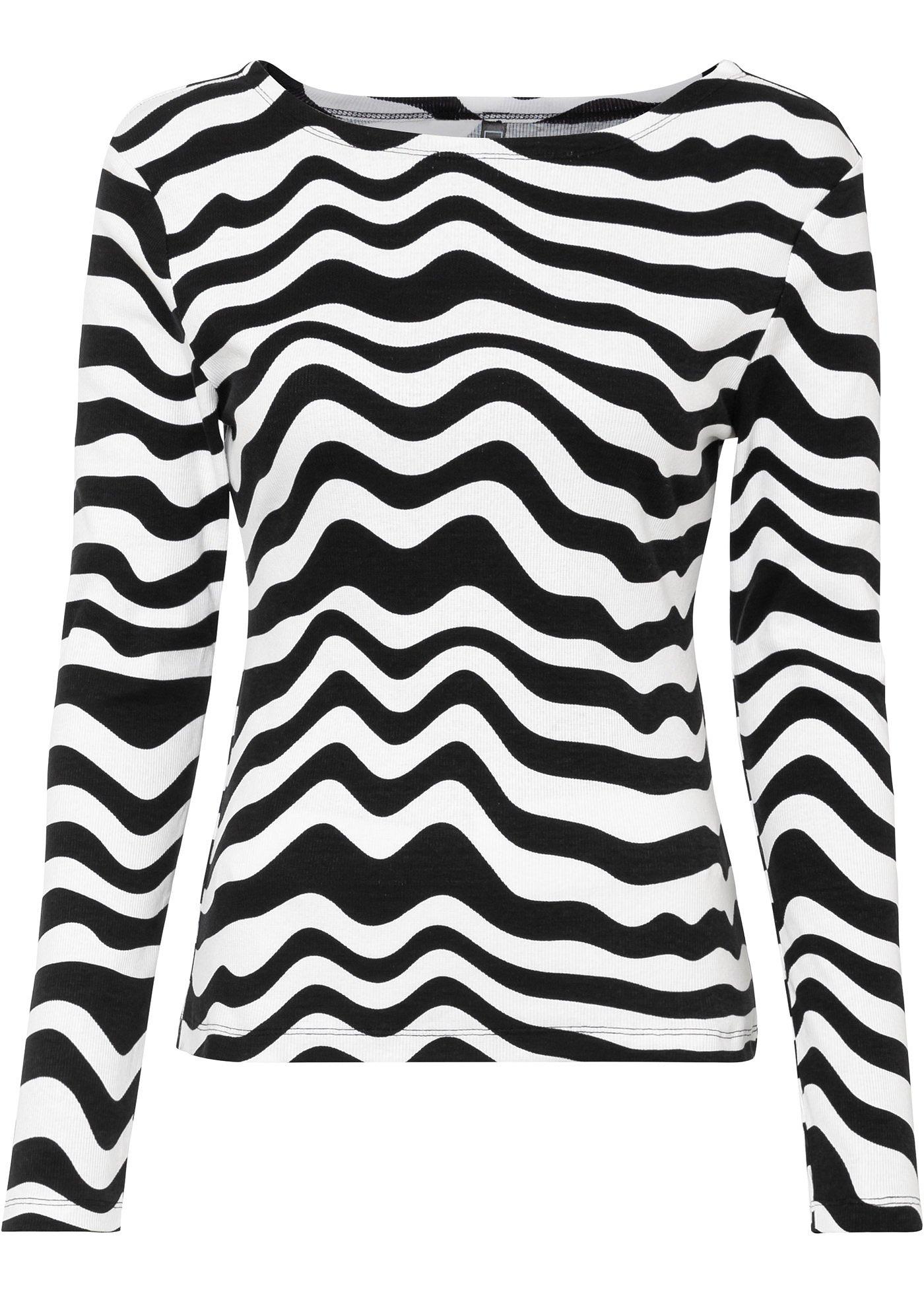 T-shirt manches longues avec découpe dos