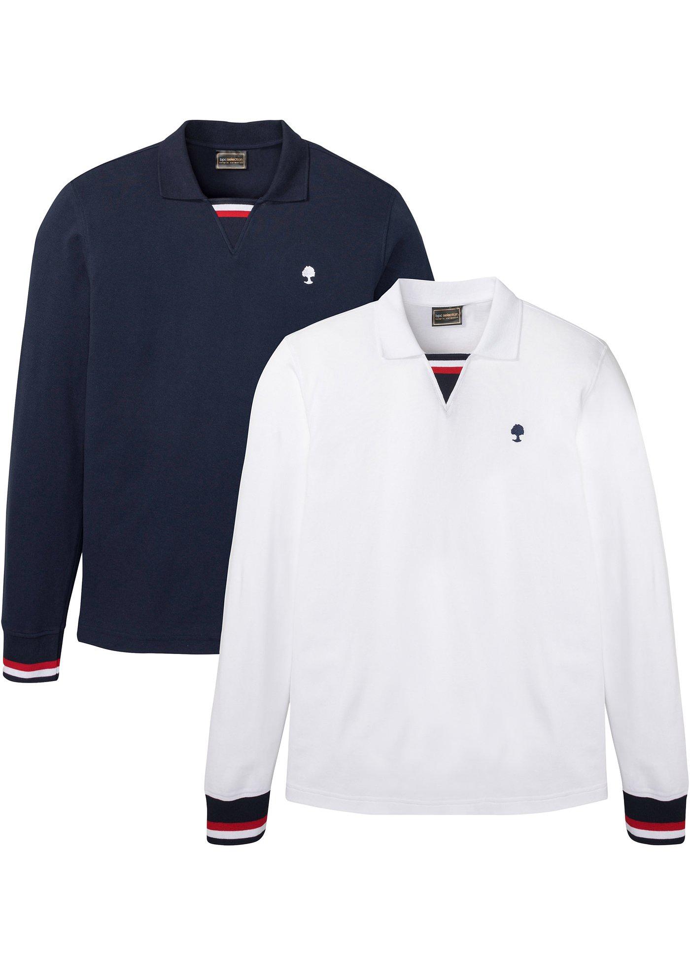 Lot de 2 polos manches longues