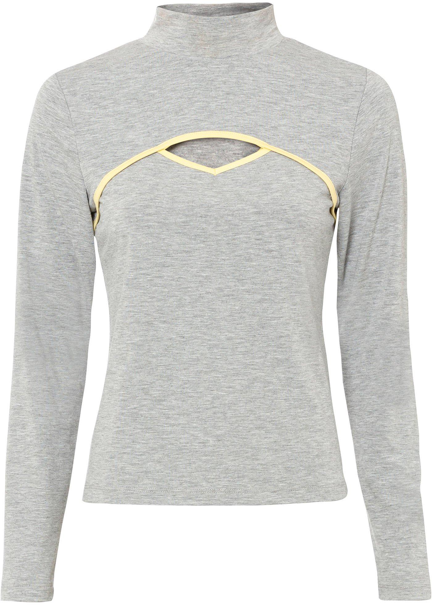 T-shirt manches longues à découpe