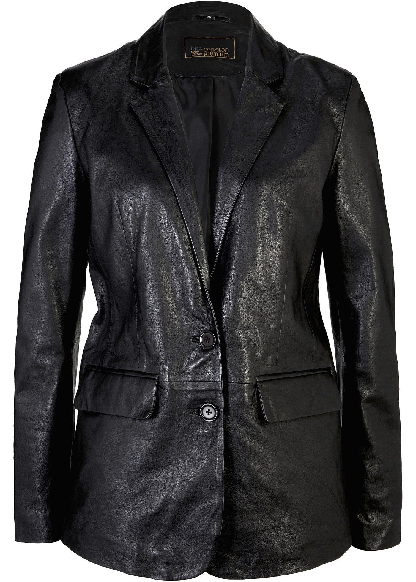 Blazer en cuir nappa d'agneau