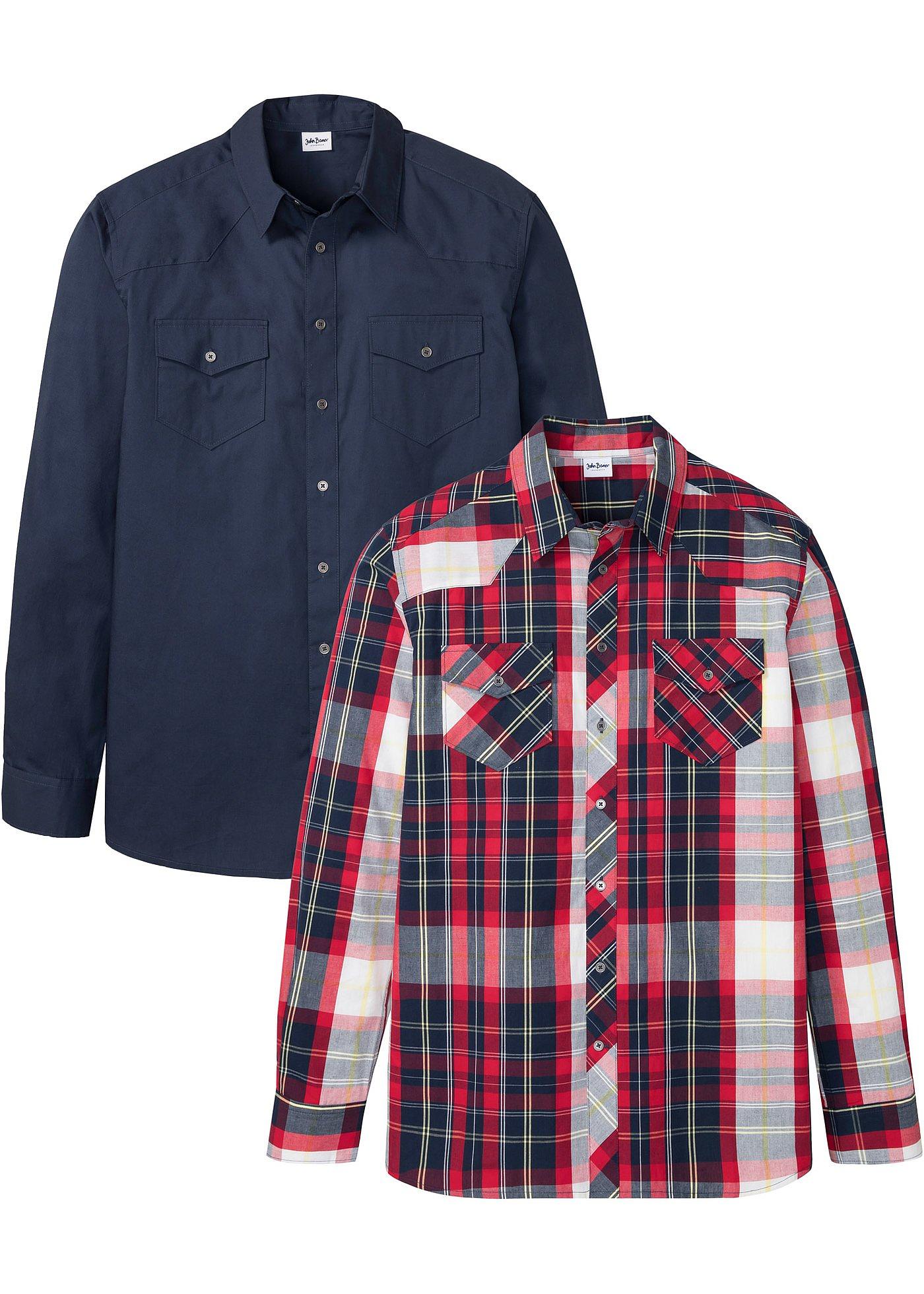 Lot de 2 chemises manches longues