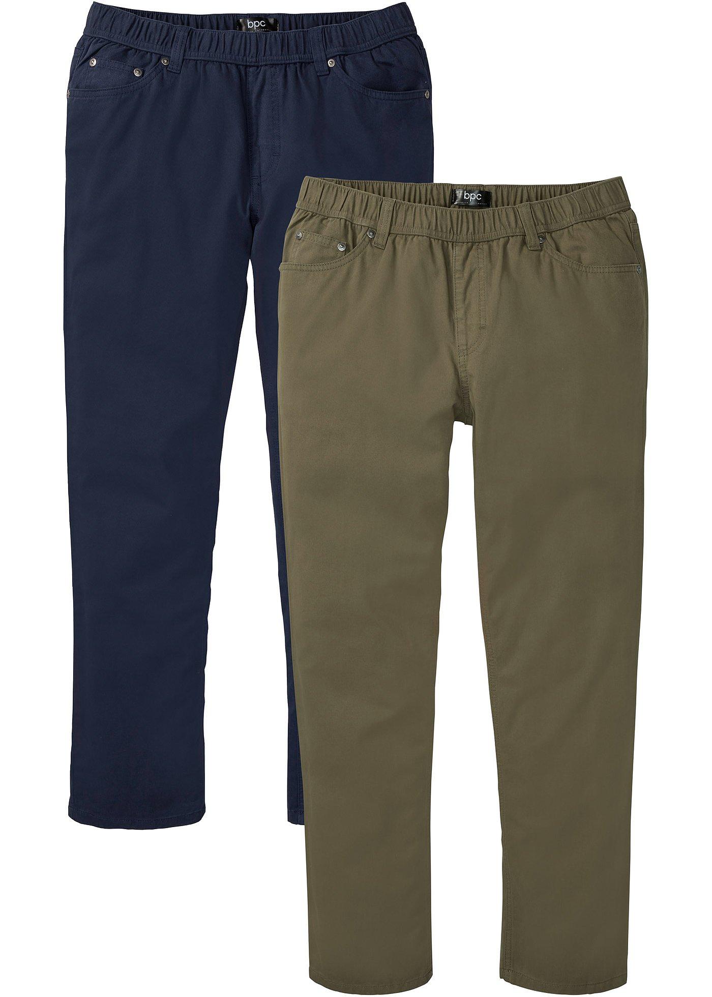 Image de Lot de 2 pantalons taille extensible