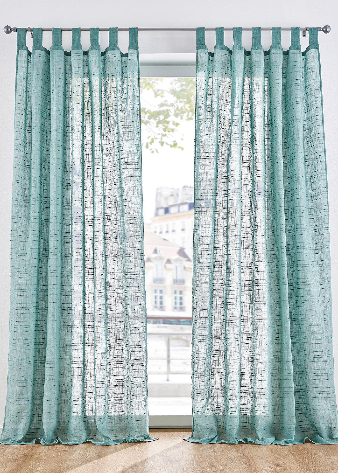 Voilage effet lin (1 pce.)