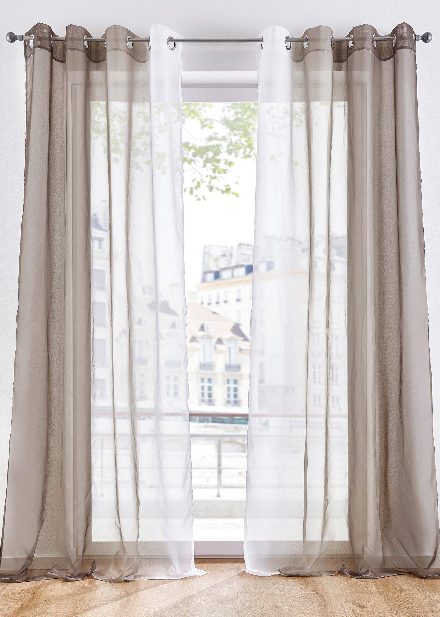 Voilage en dégradé (Ens. 2 pces.)