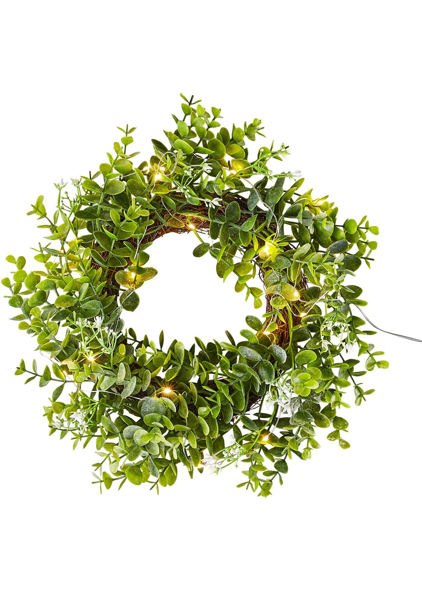 Plante artificielle LED couronne avec feuillage