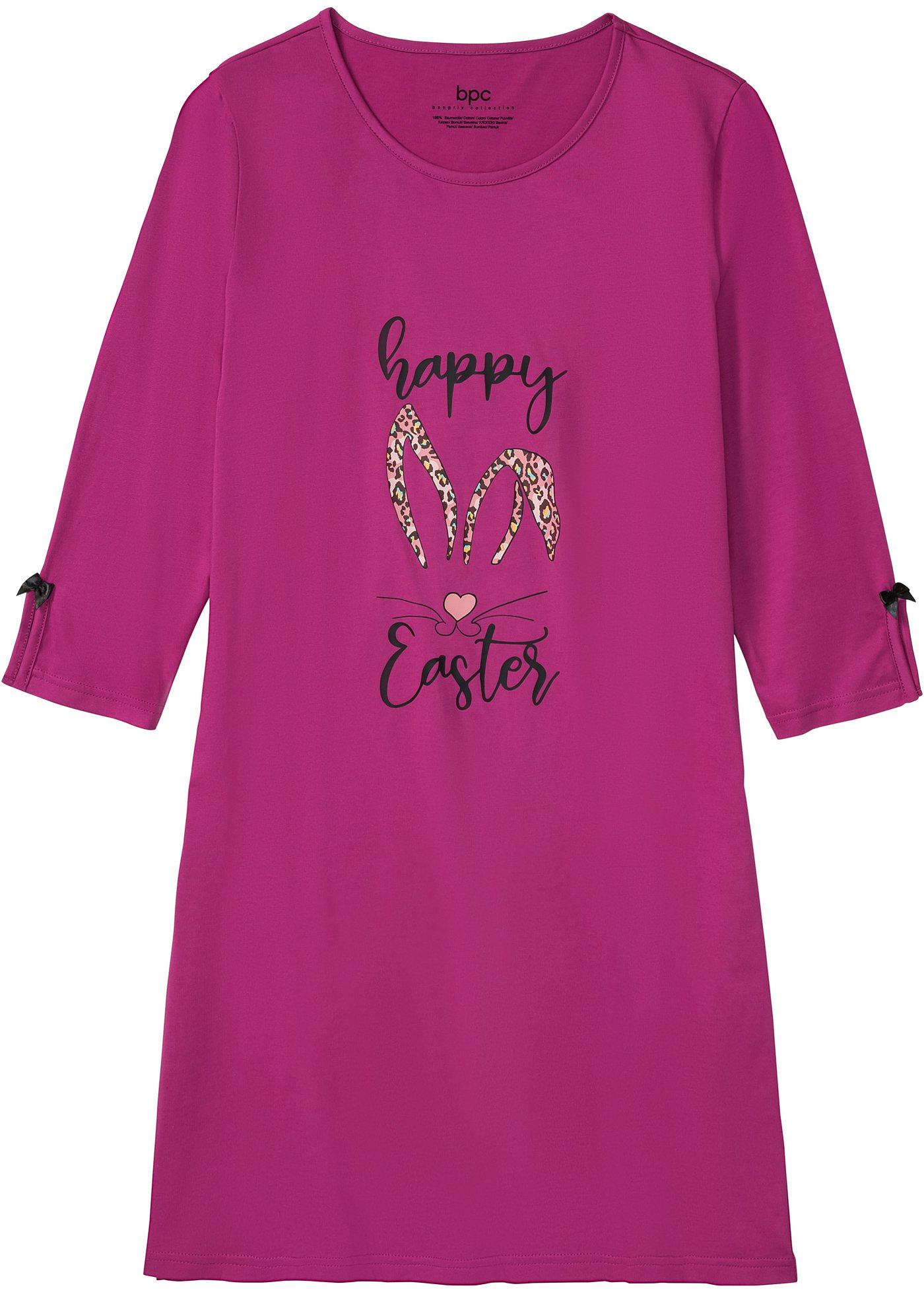 Chemise de nuit à manches 3/4