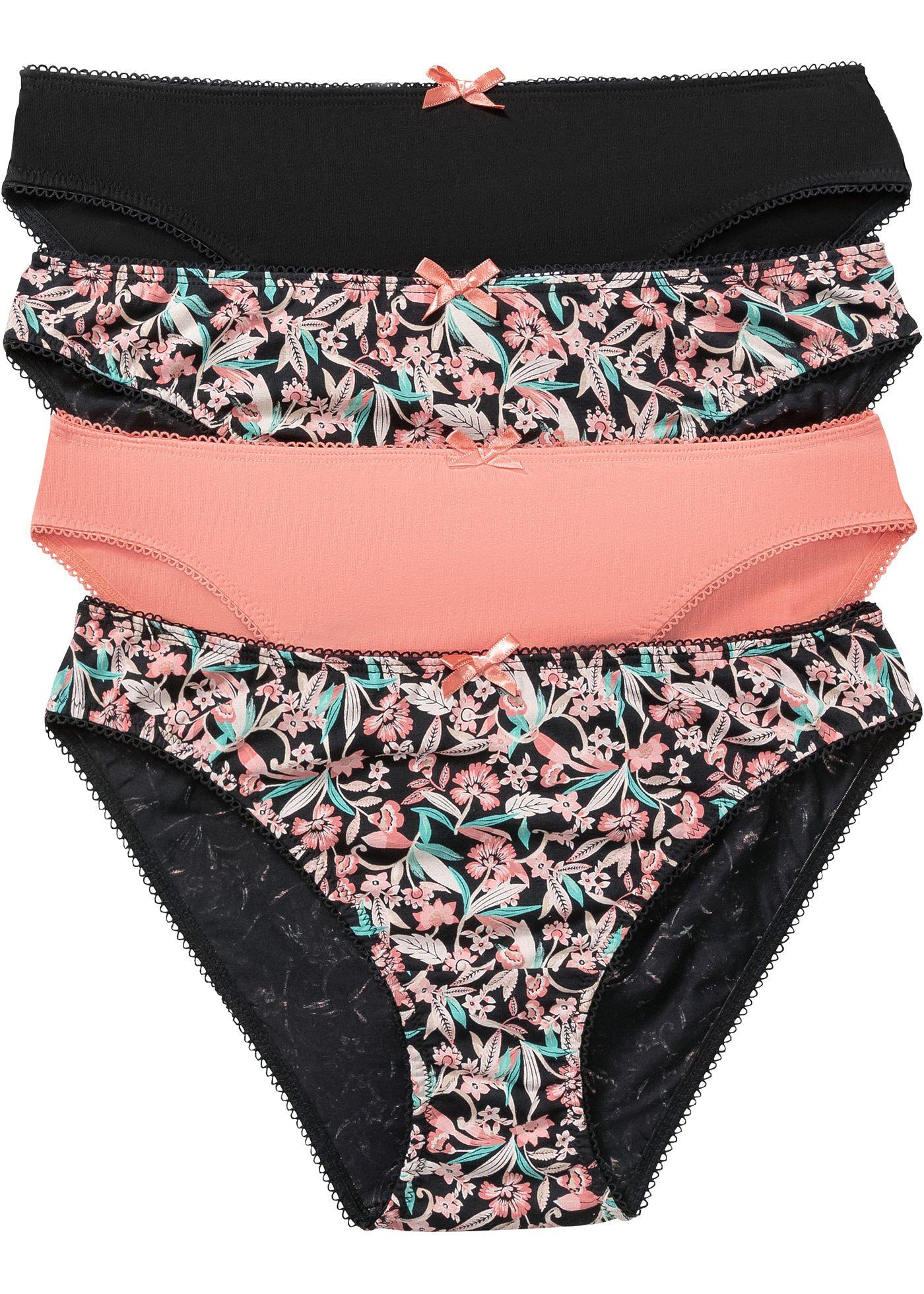 Lot de 4 slips avec coton