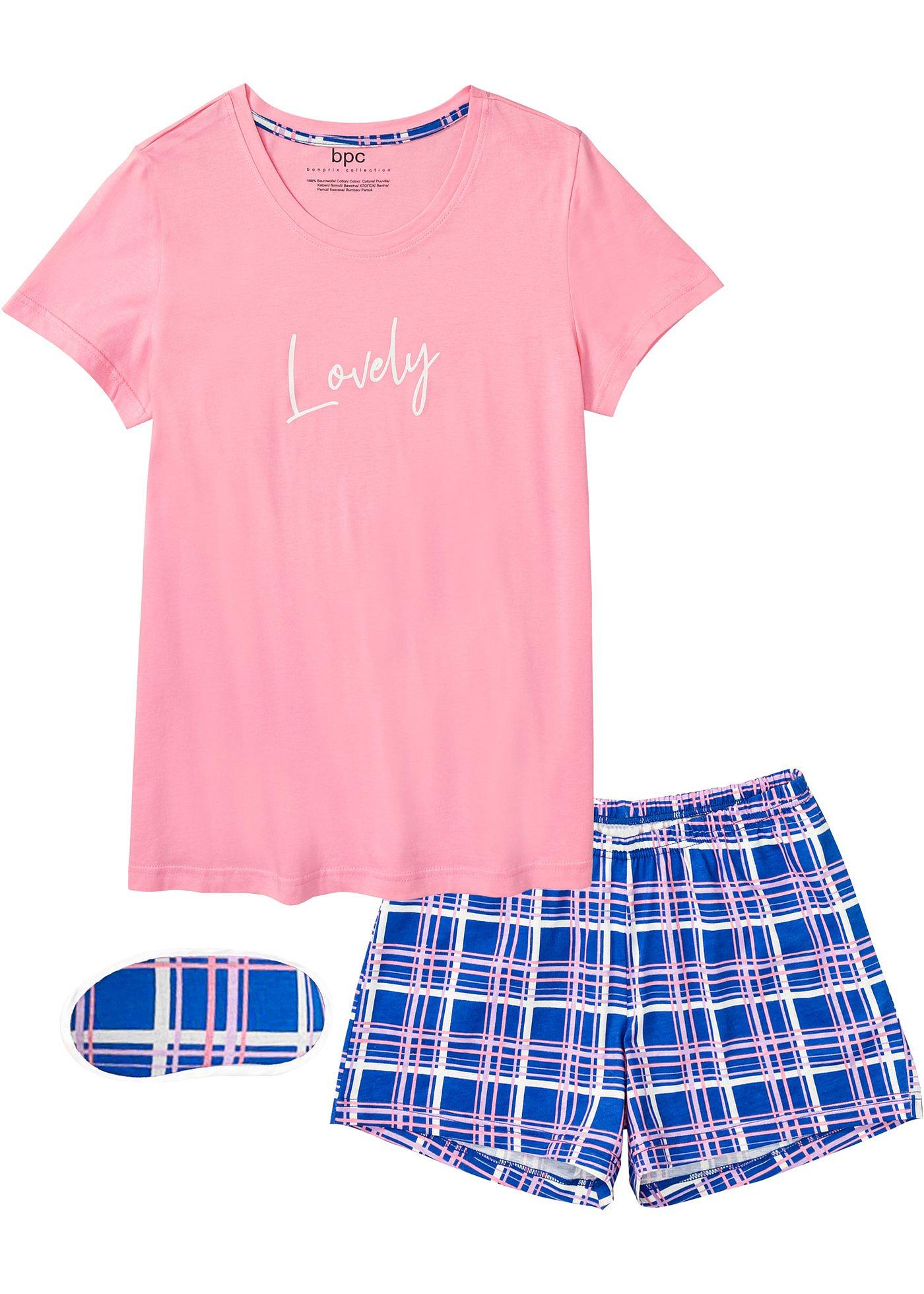 Pyjashort avec masque de nuit