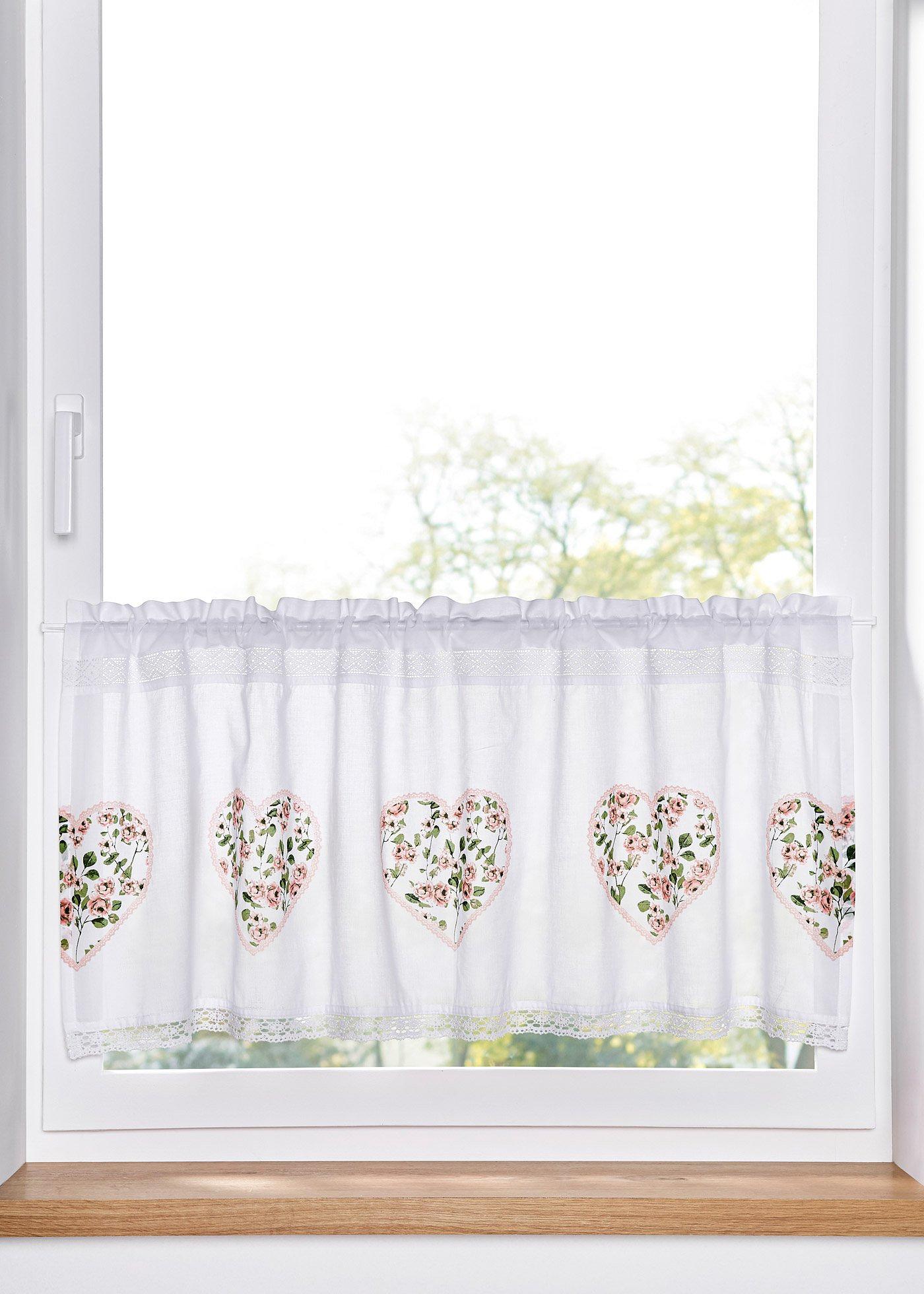 Brise-bise en coton avec imprimé cœur