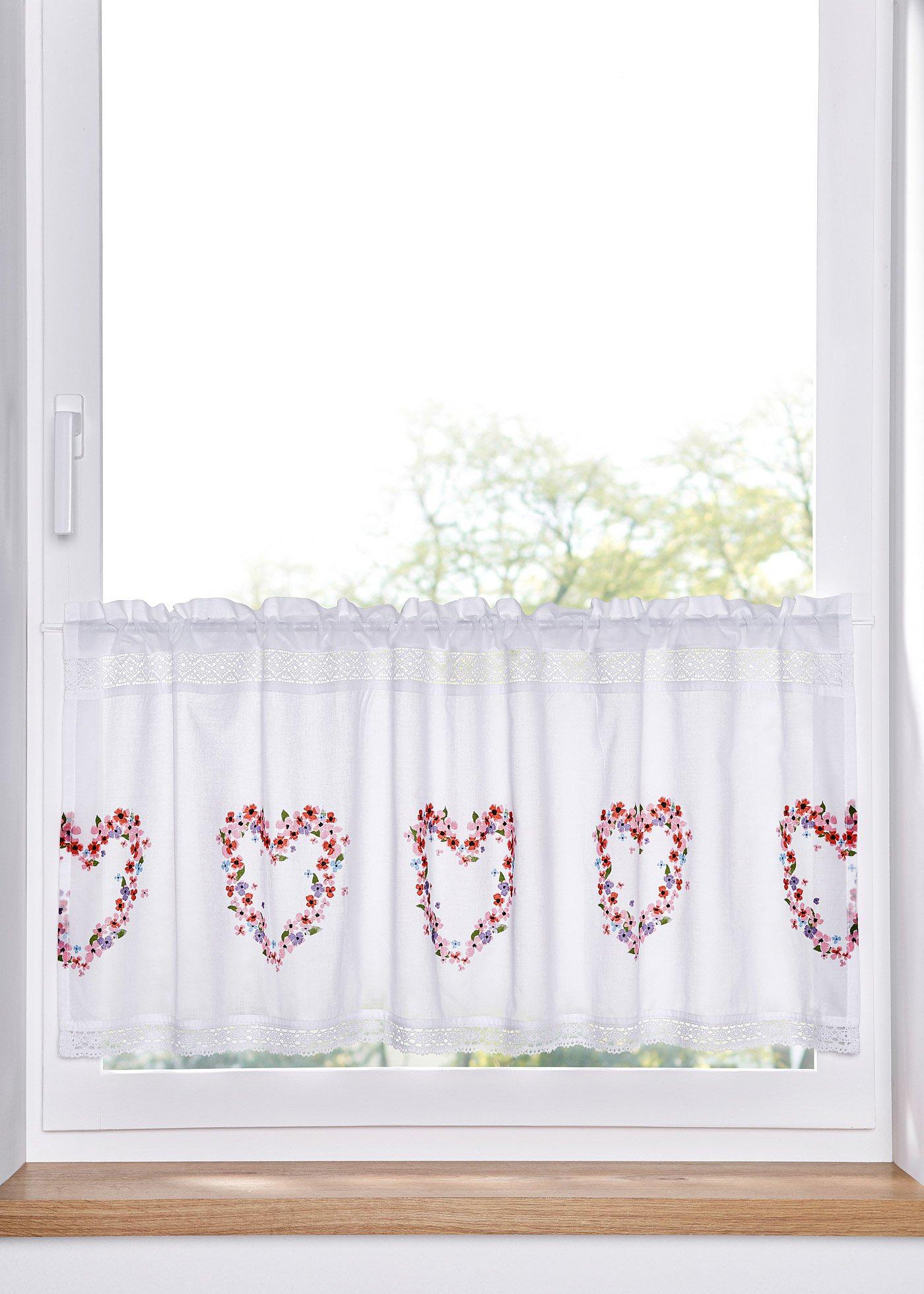 Brise-bise en coton avec imprimé cœur