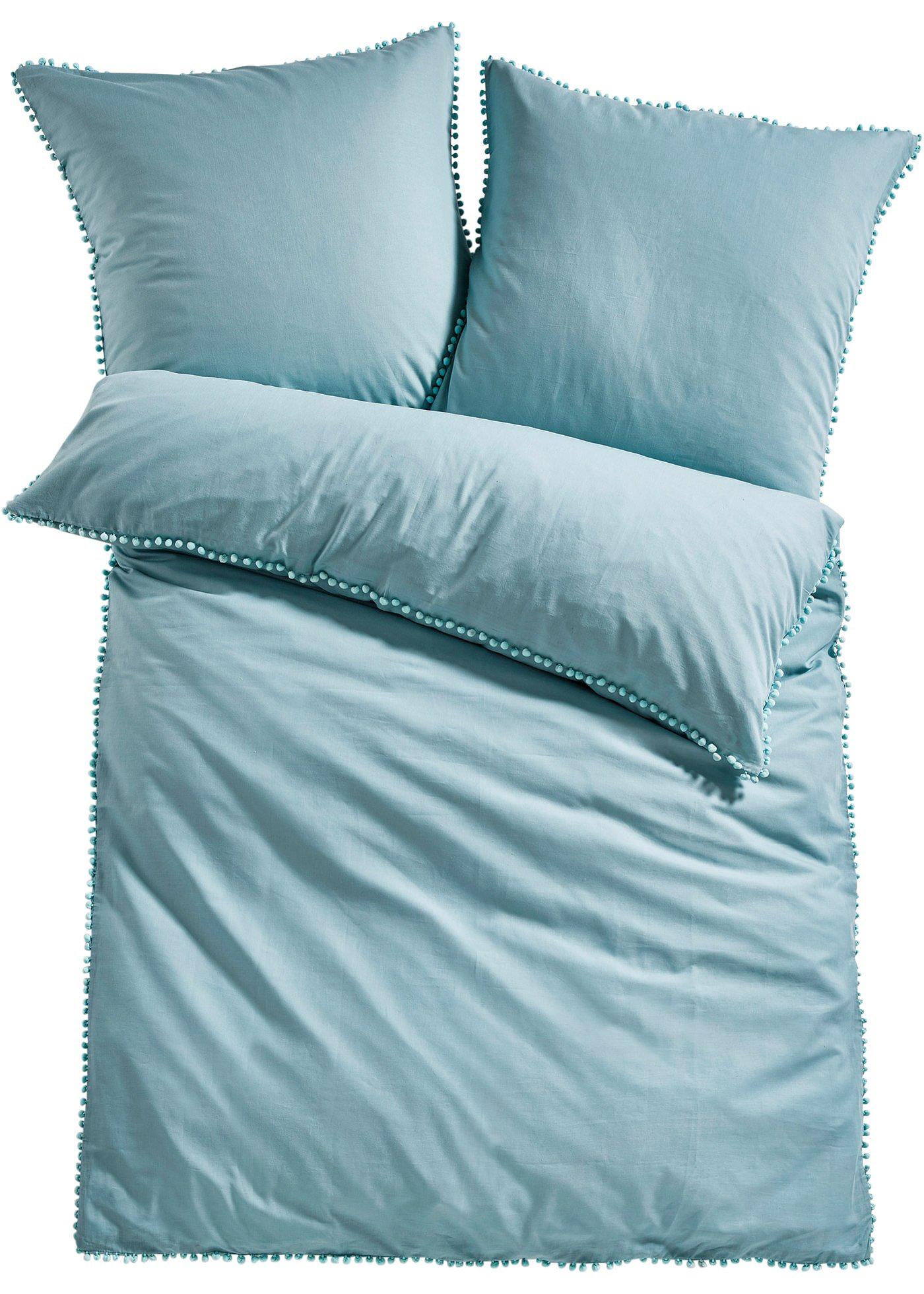 Parure de lit avec pompons