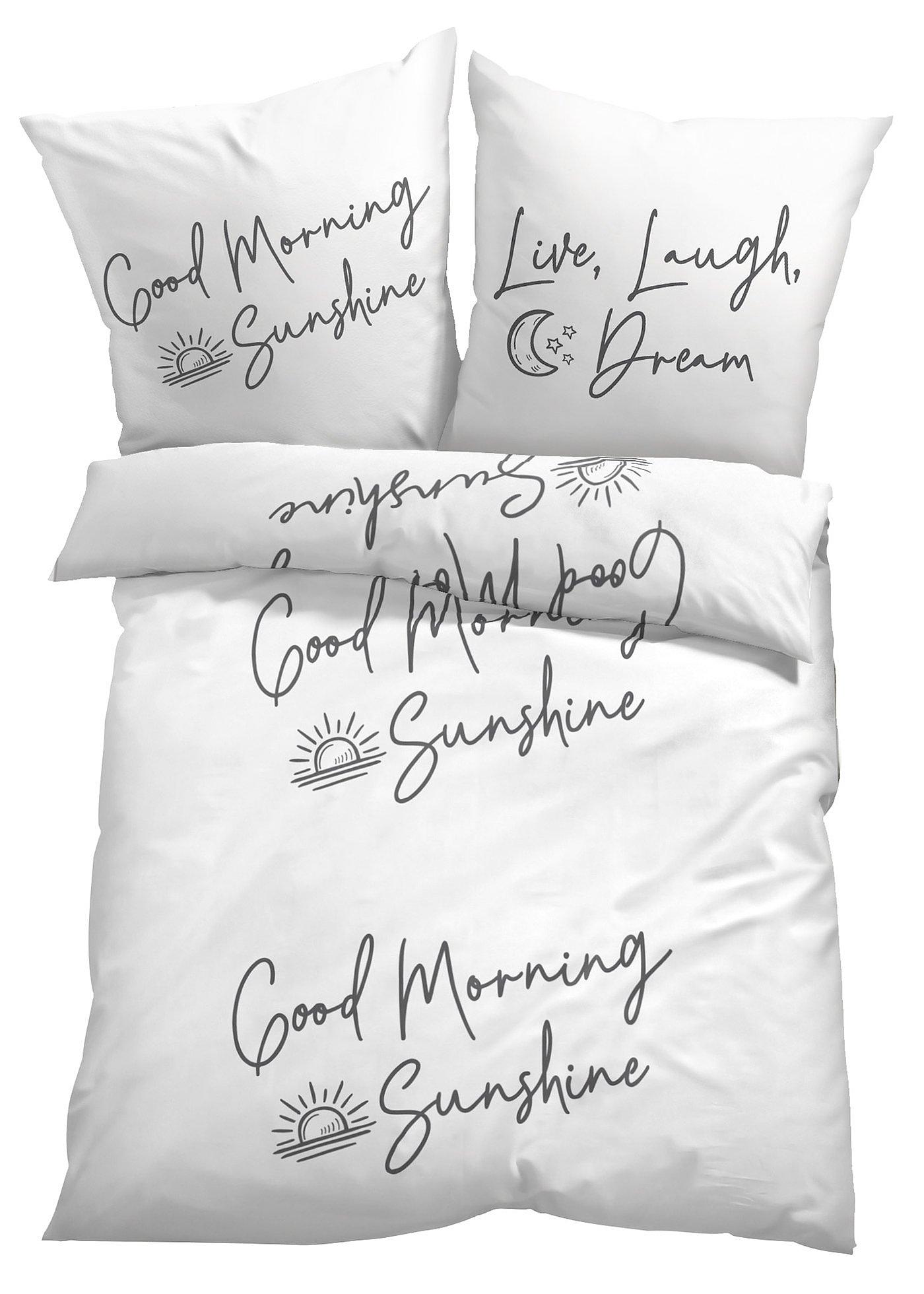 Parure de lit avec message