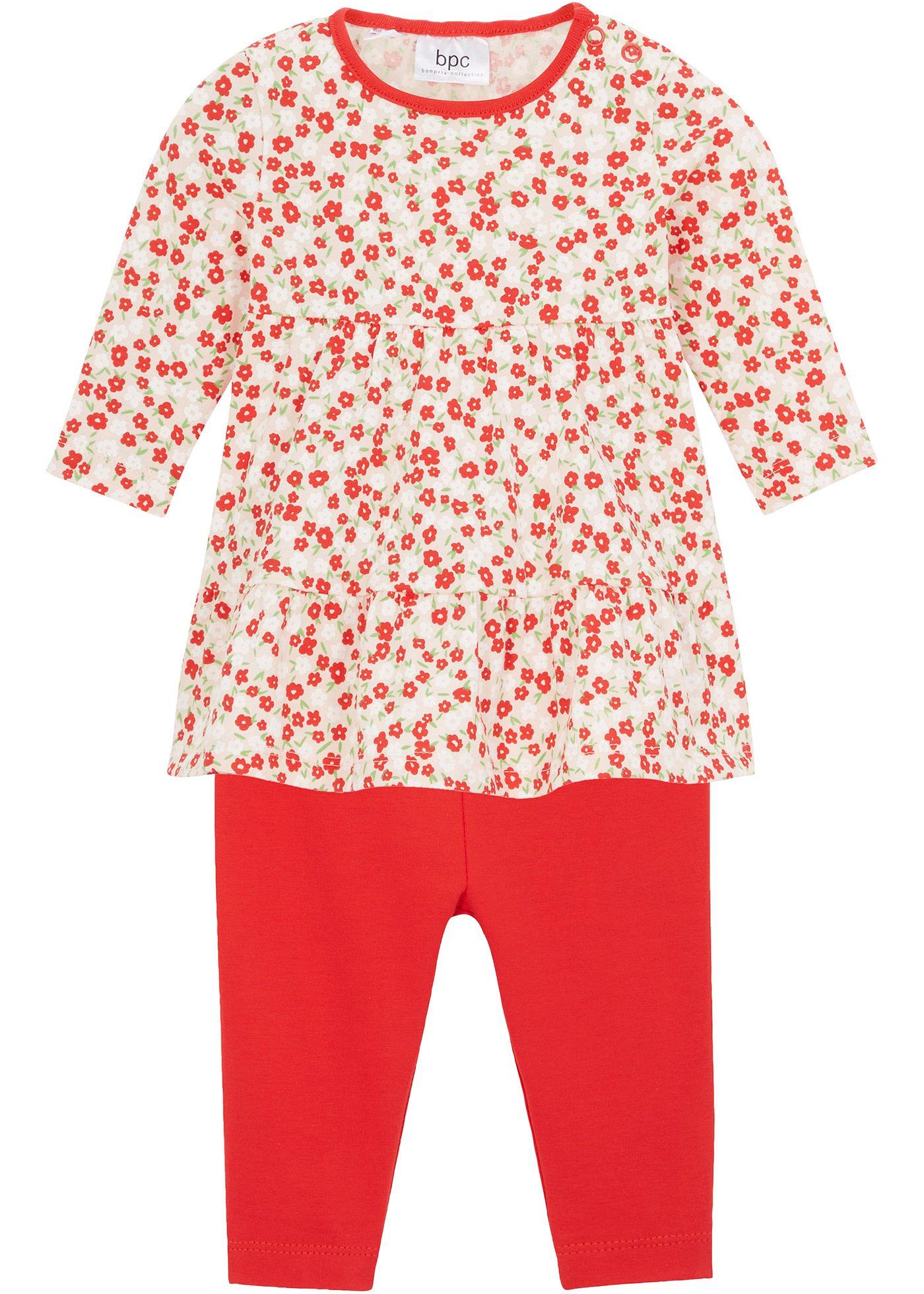 Robe en jersey et legging bébé (Ens. 2 pces.)