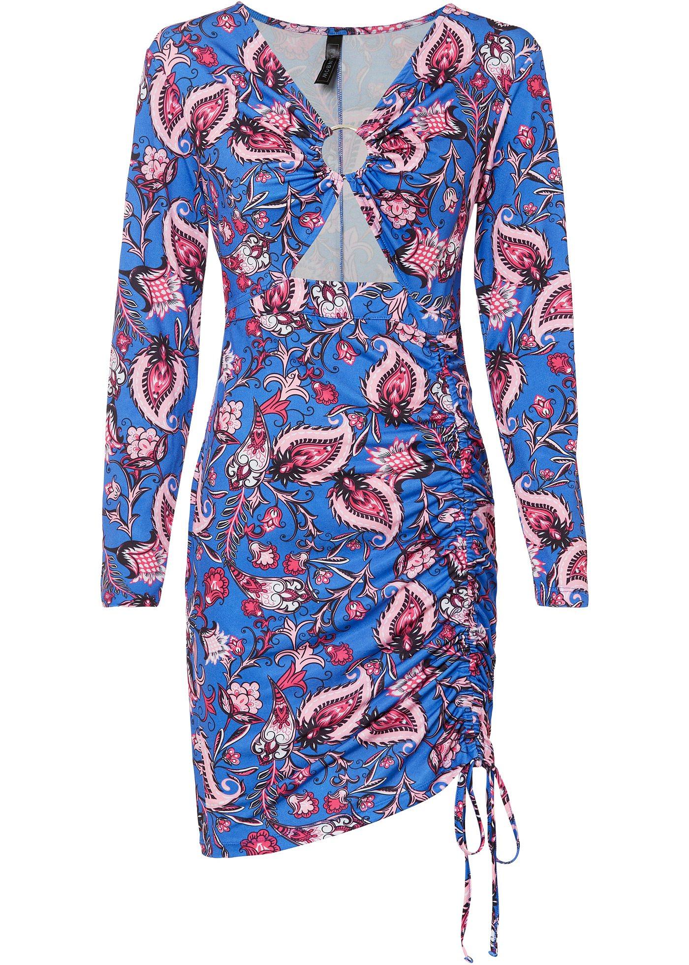 Robe avec fronces et découpe