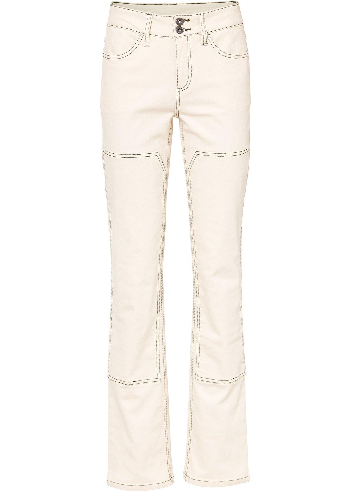 Pantalon large avec couture contrastante