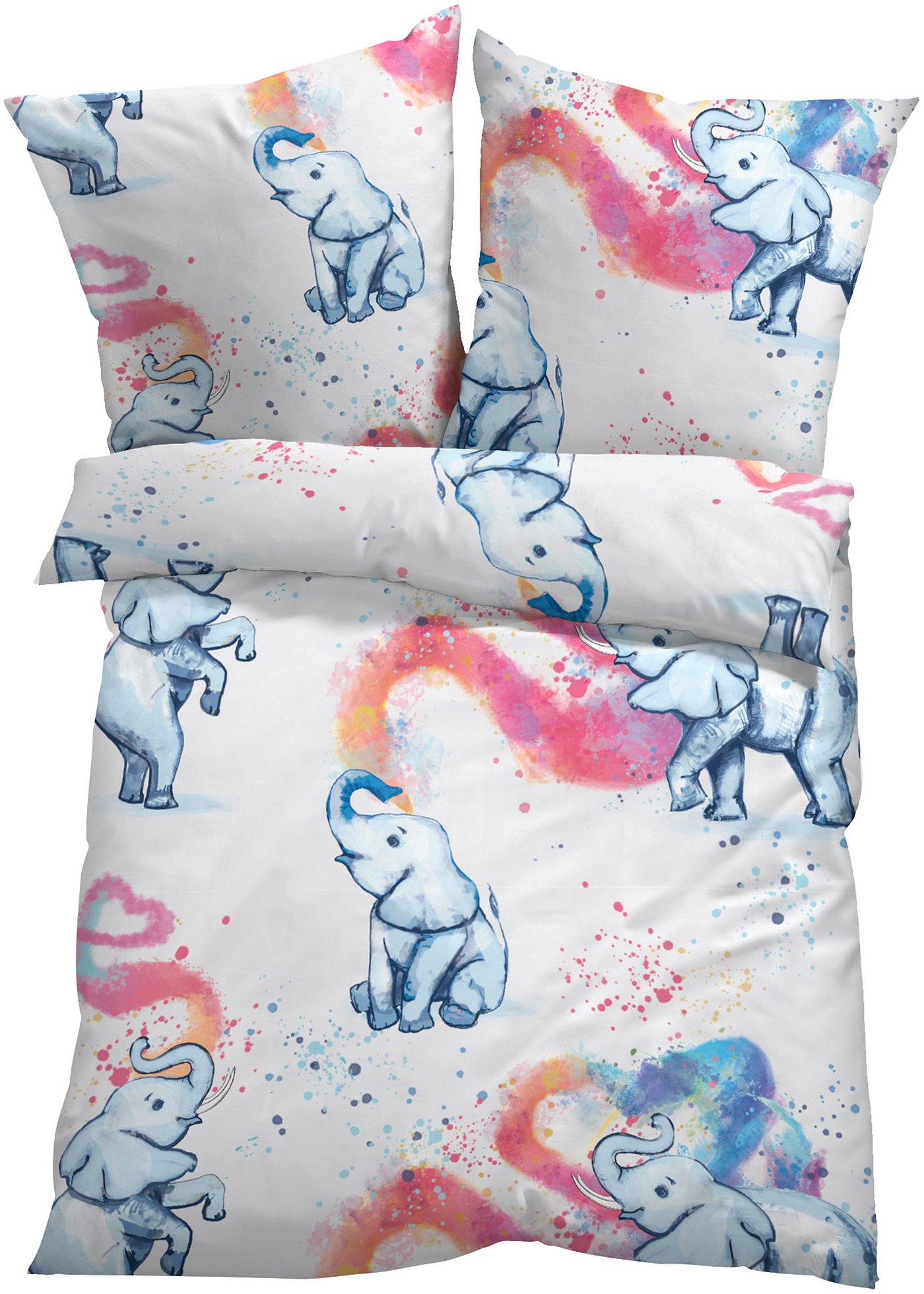 Parure de lit enfant avec éléphants