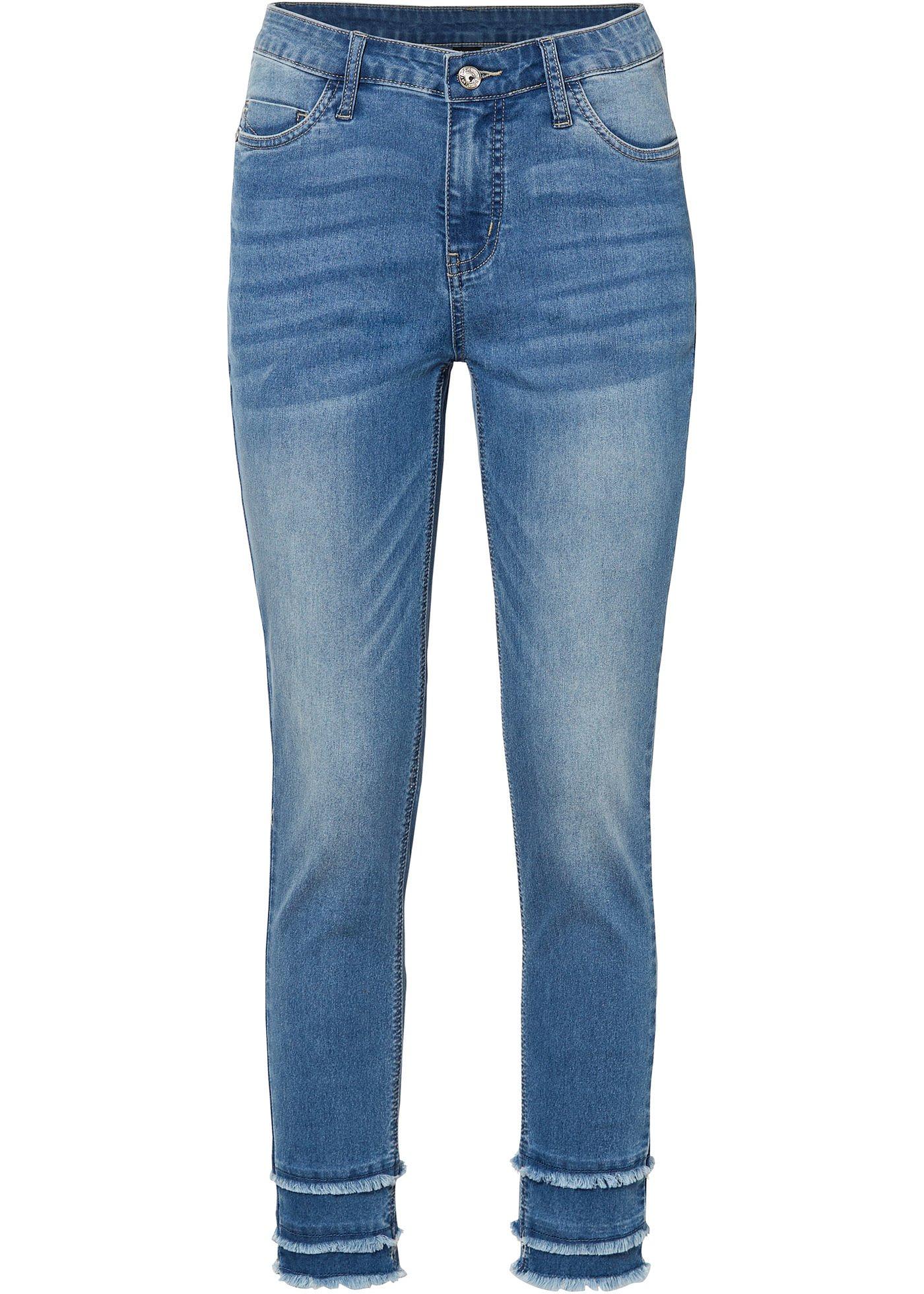 Image de Jean Skinny avec détails effilochés
