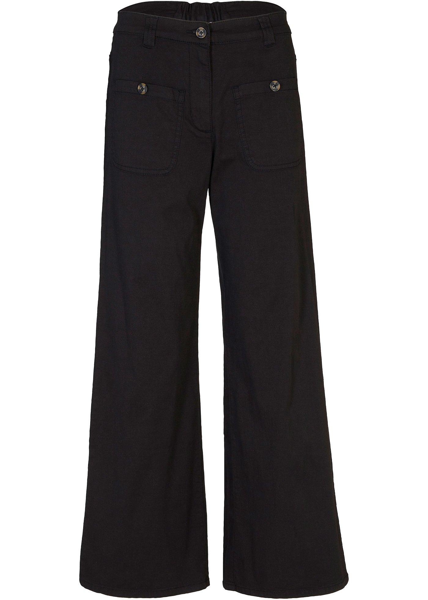 Jupe-culotte cargo en twill avec jambes larges et taille confortable