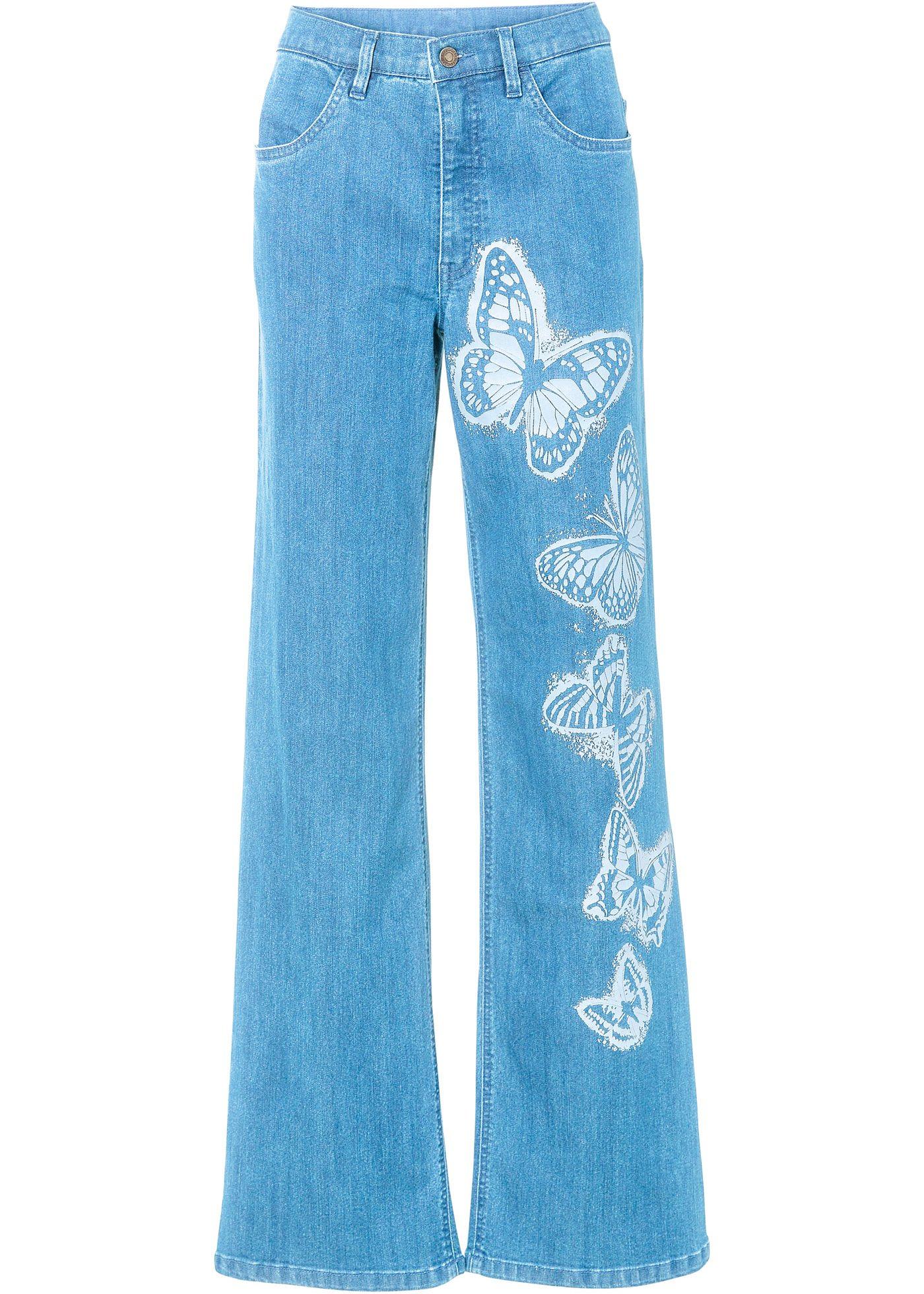 Jean taille haute Wide