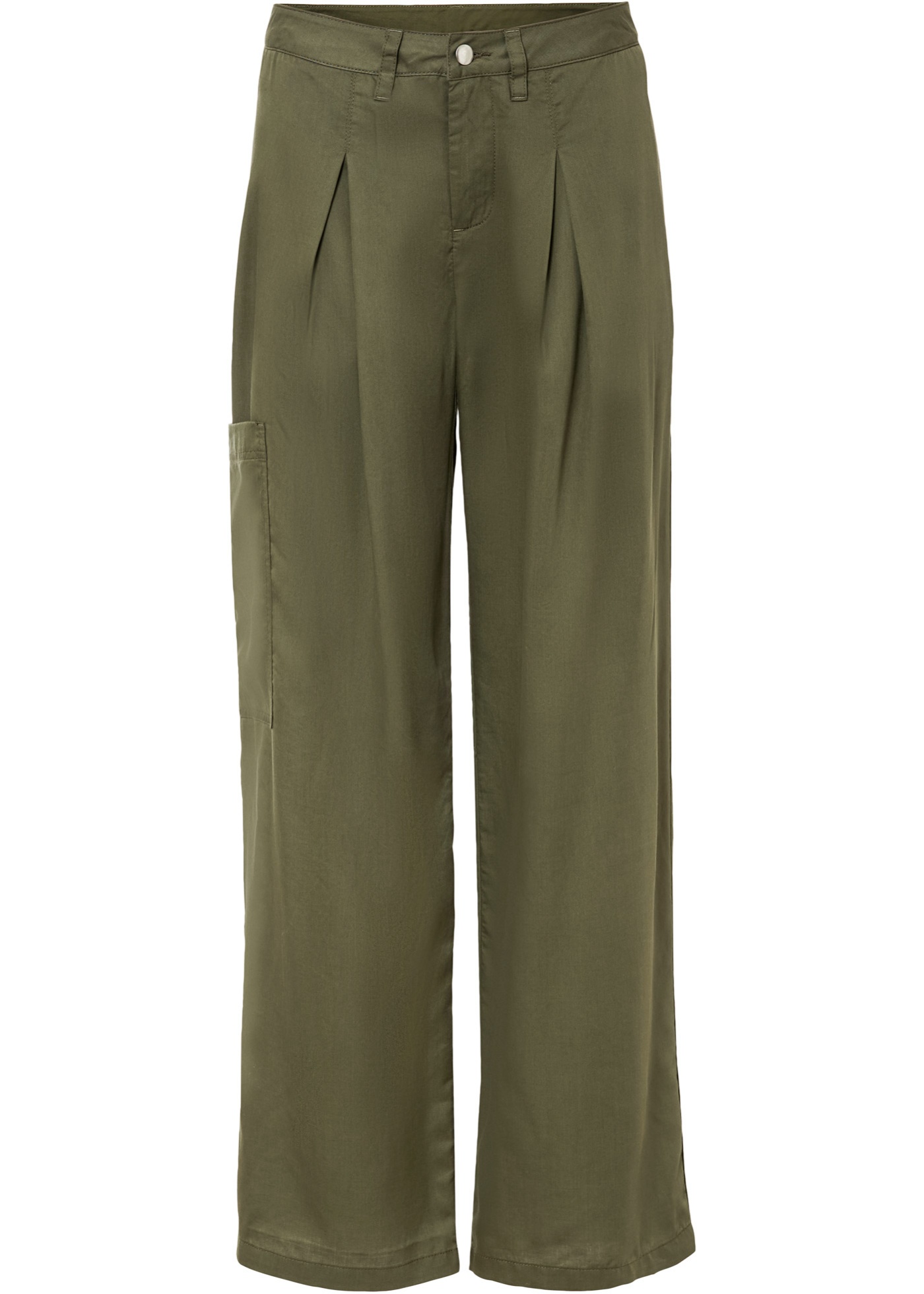 pantalon chino avec plis creux en lyocell