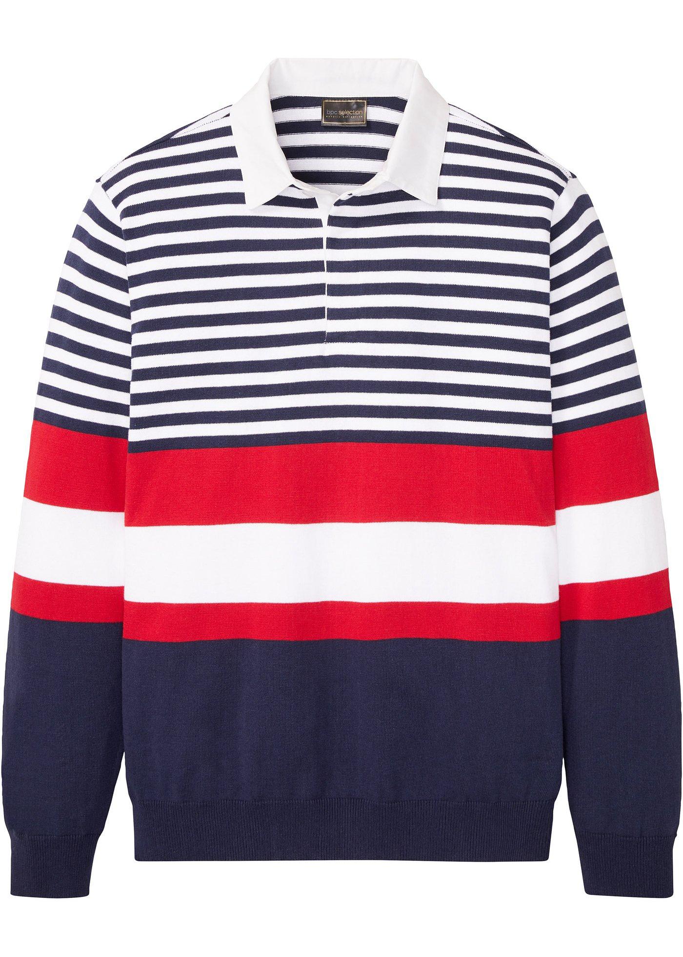 Pull avec col tissé