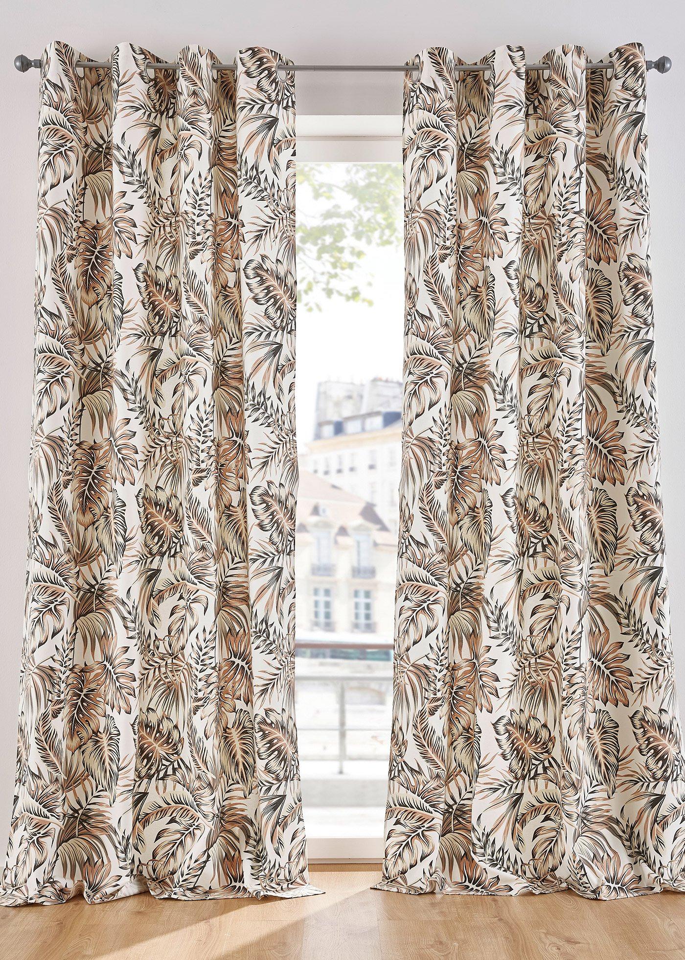 Panneau à imprimé feuilles (1 pce.)