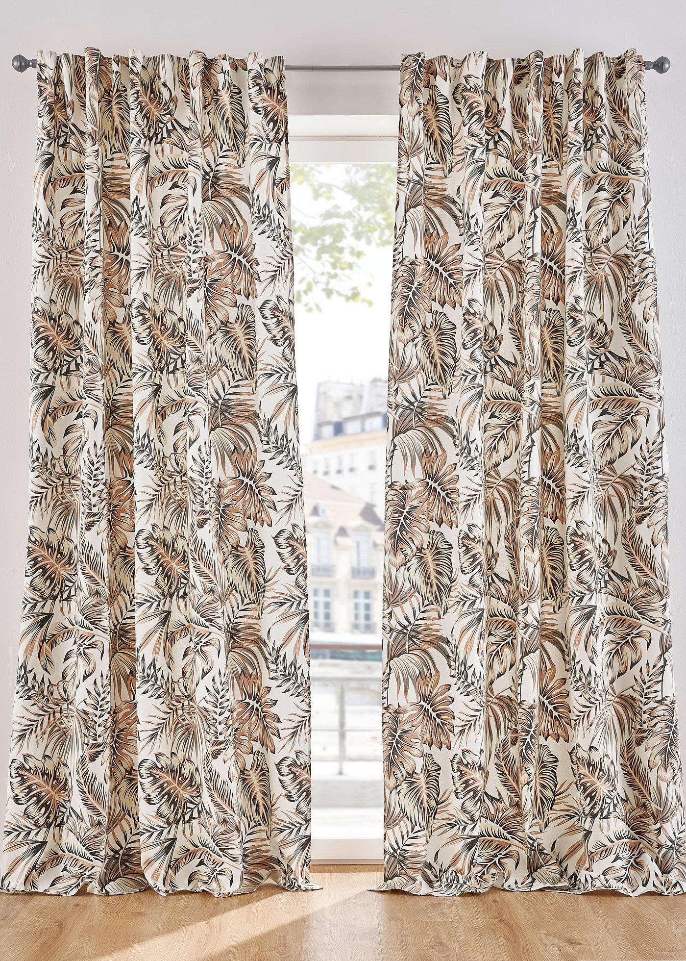 Panneau à imprimé feuilles (1 pce.)