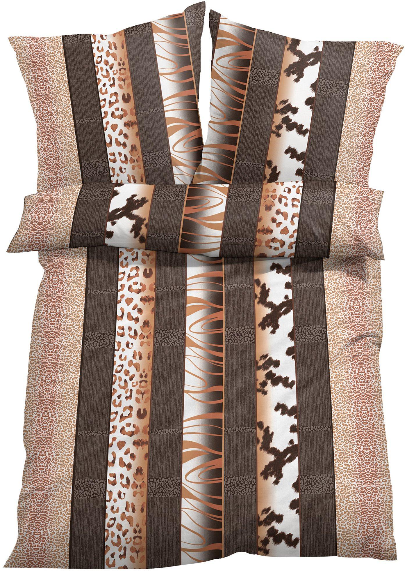 Parure de lit rayée motif animal