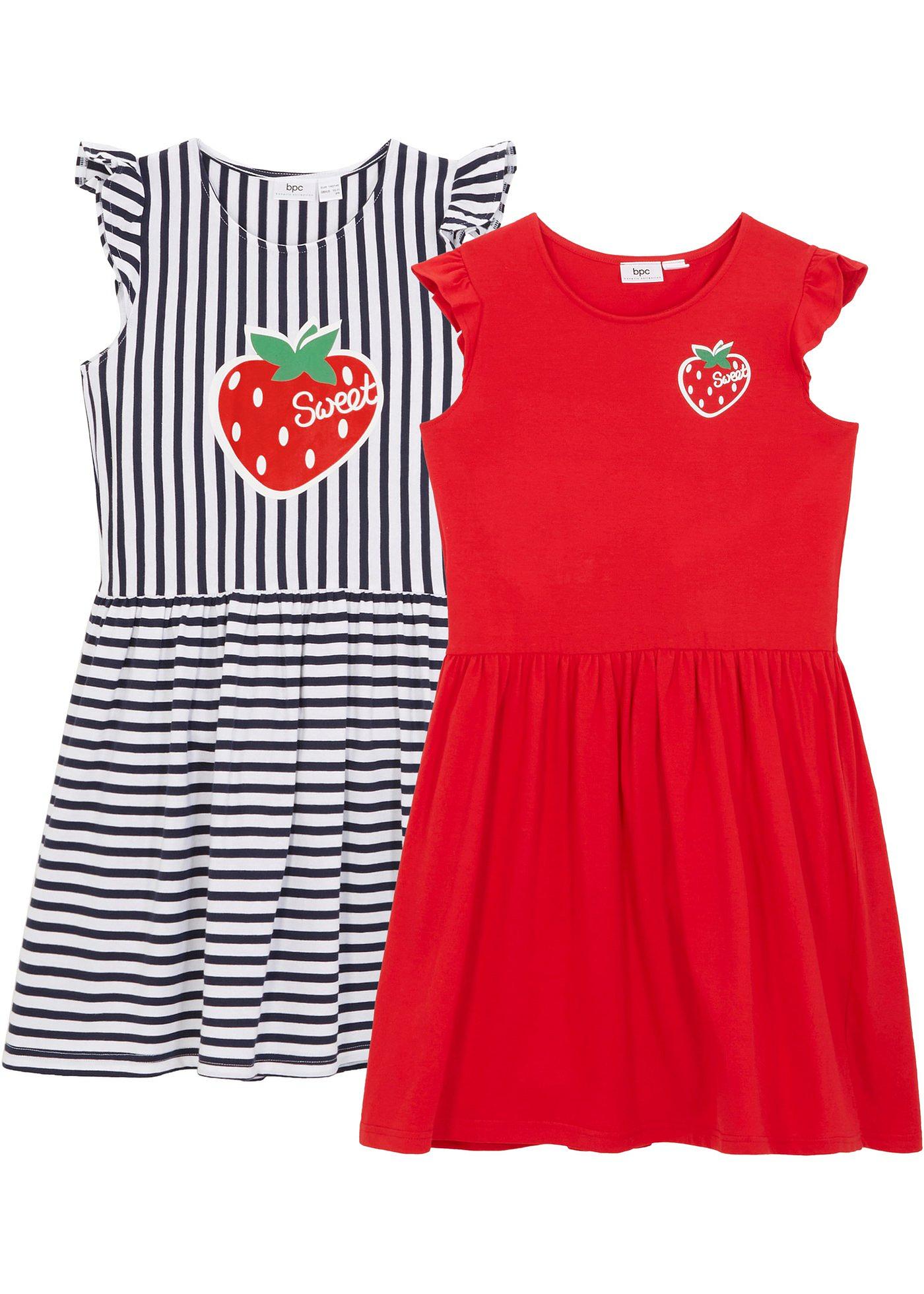 Lot de 2 robes en jersey fille