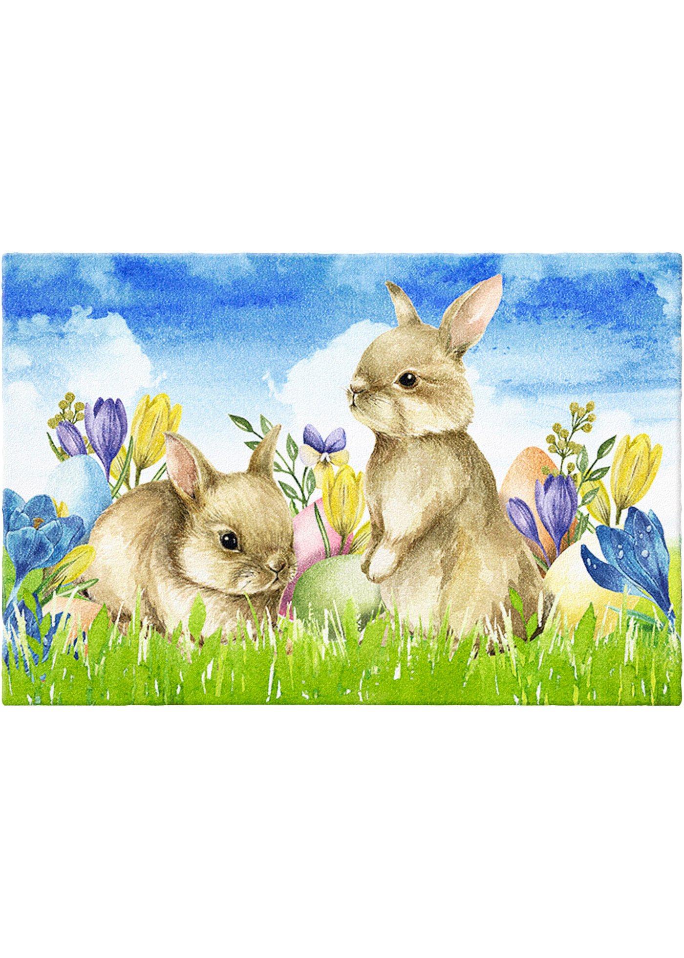 Tapis de protection avec motif de Pâques