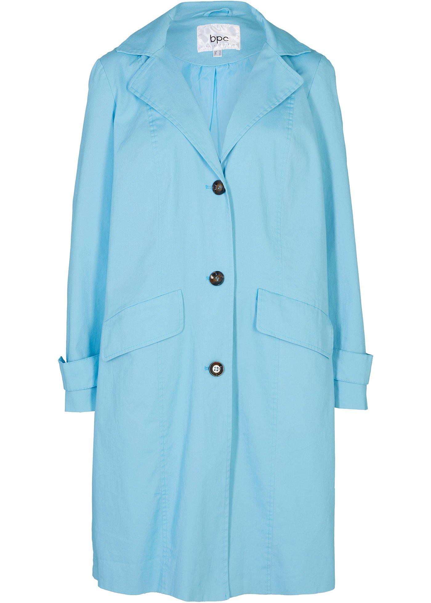 Manteau coton doublé ample avec capuche, trapèze