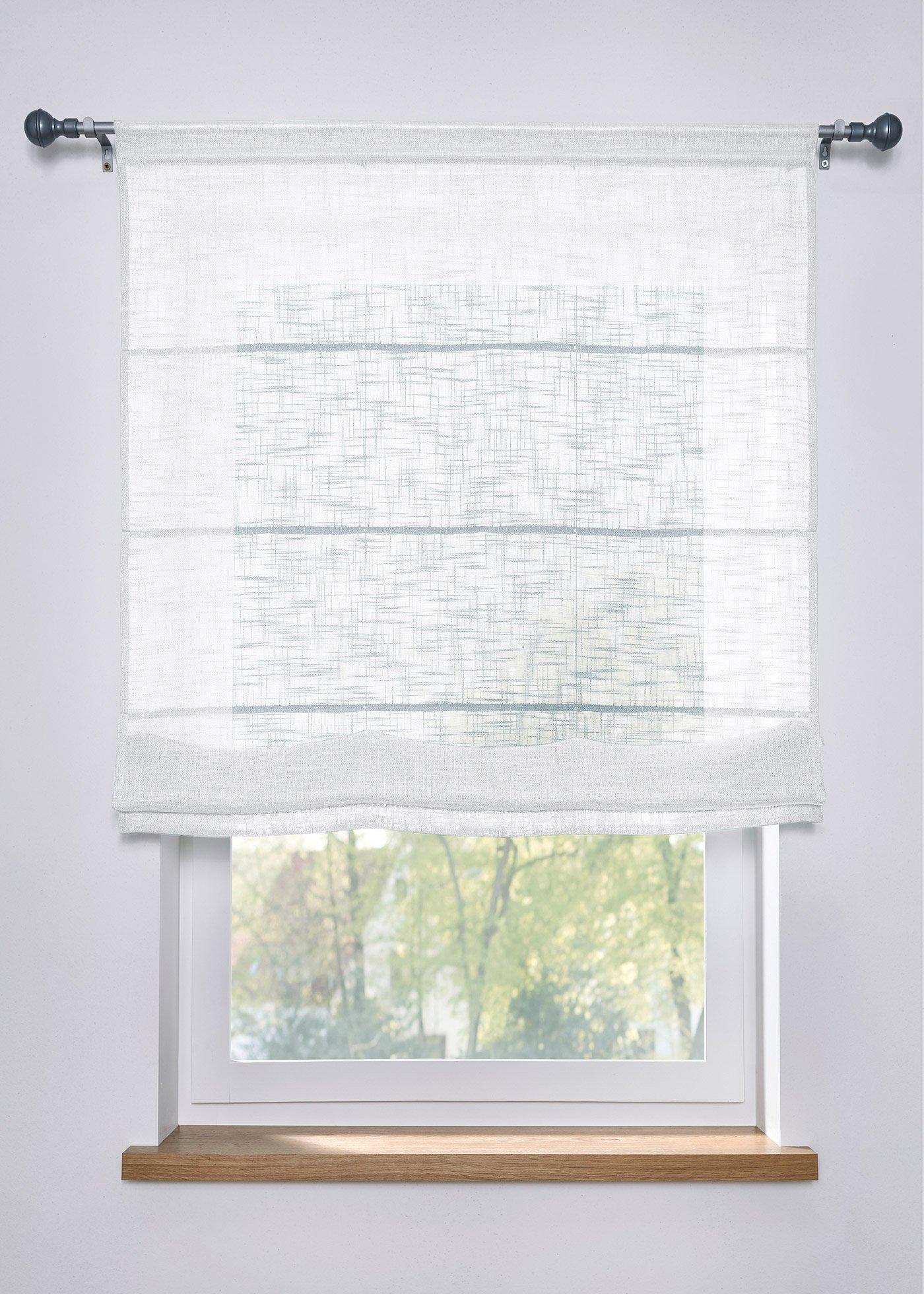 Store plissé effet lin