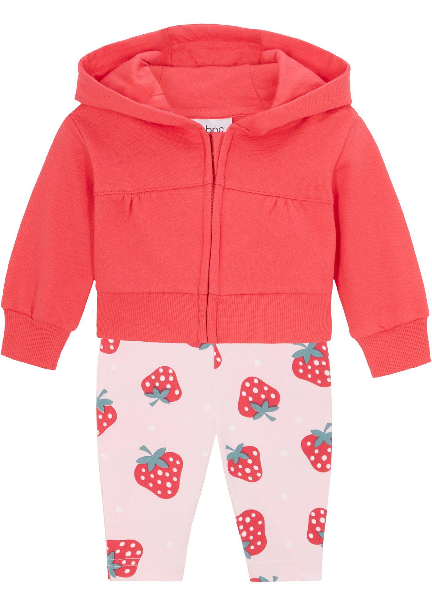 Gilet sweat-shirt et legging bébé en coton (Ens. 2 pces.)