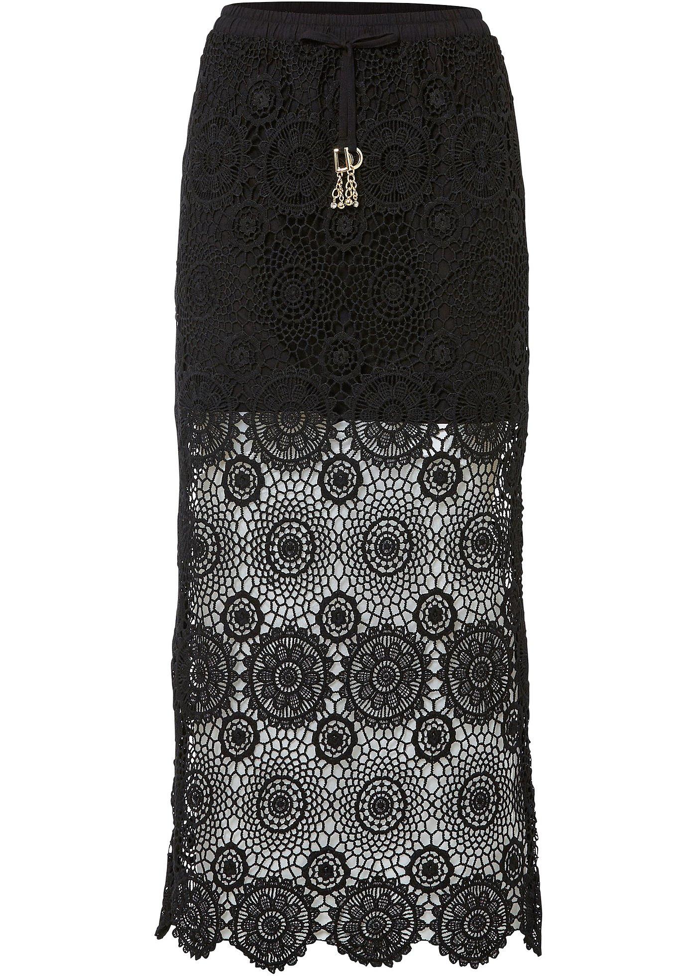 Jupe longue en crochet