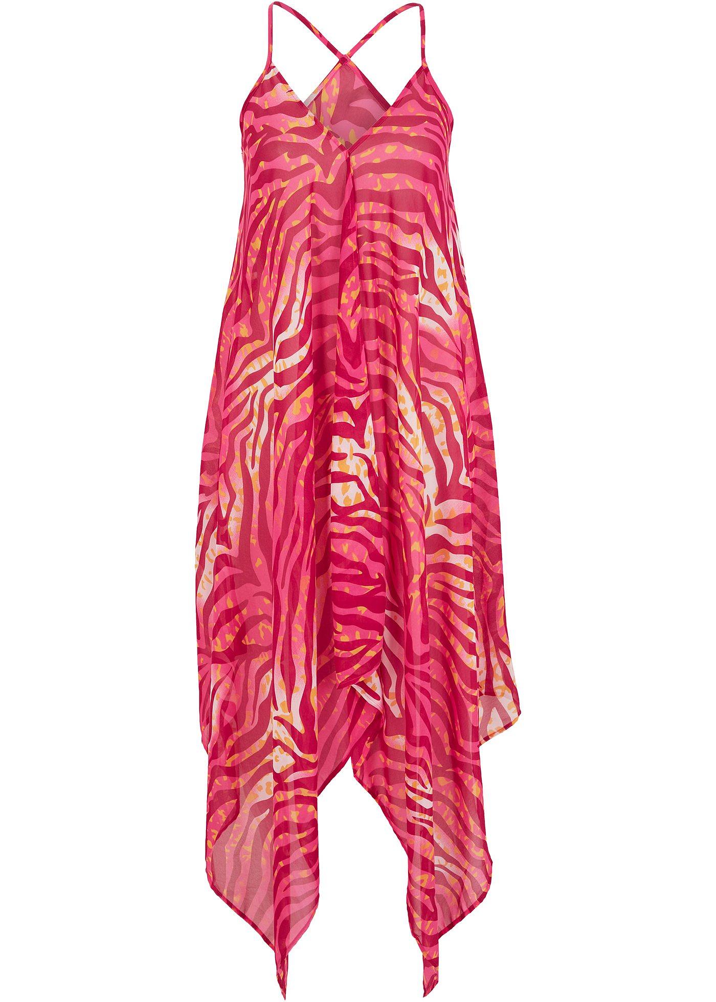 Robe de plage longue en polyester recyclé