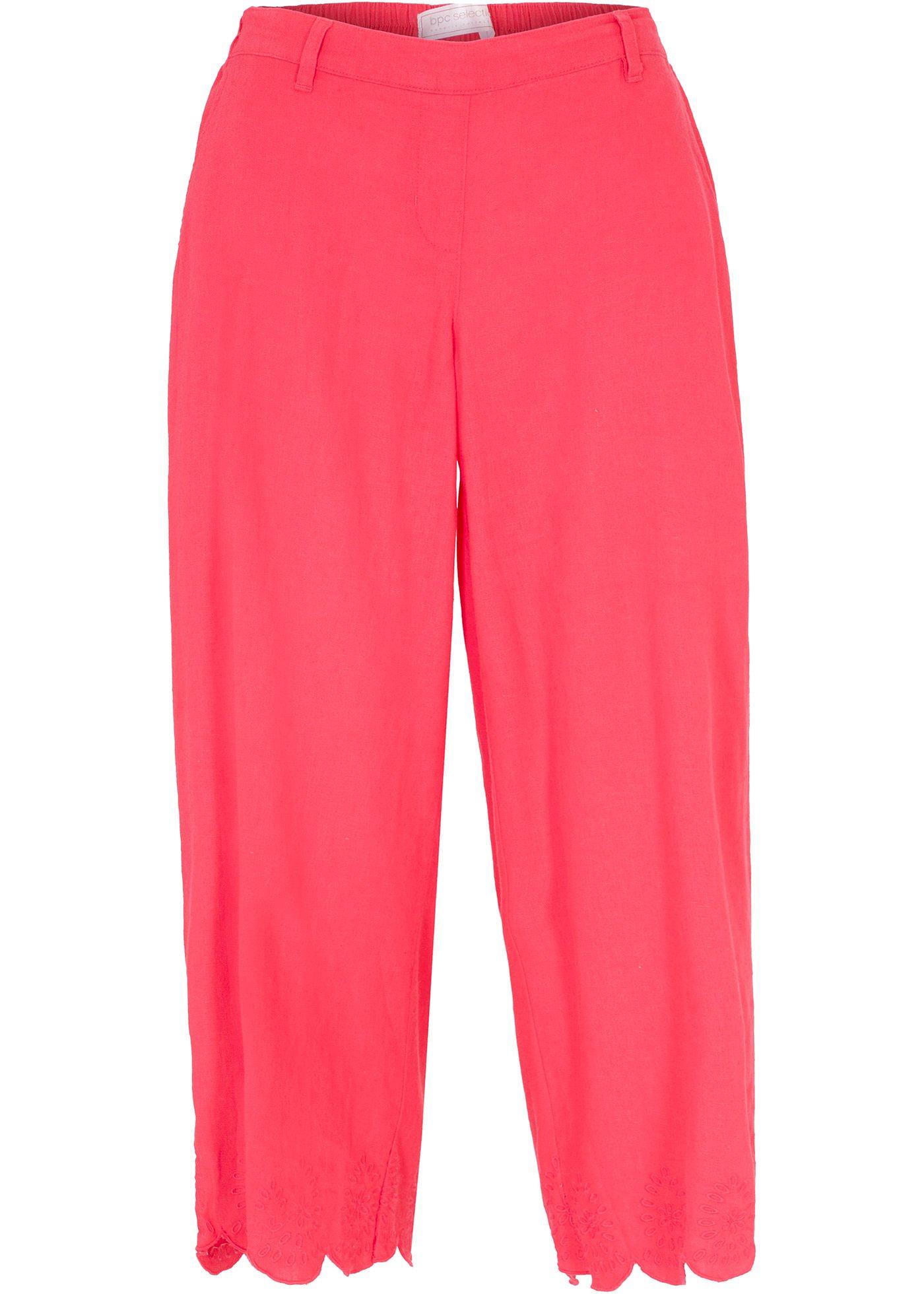 Pantalon Marlène 7/8 avec broderie ajourée