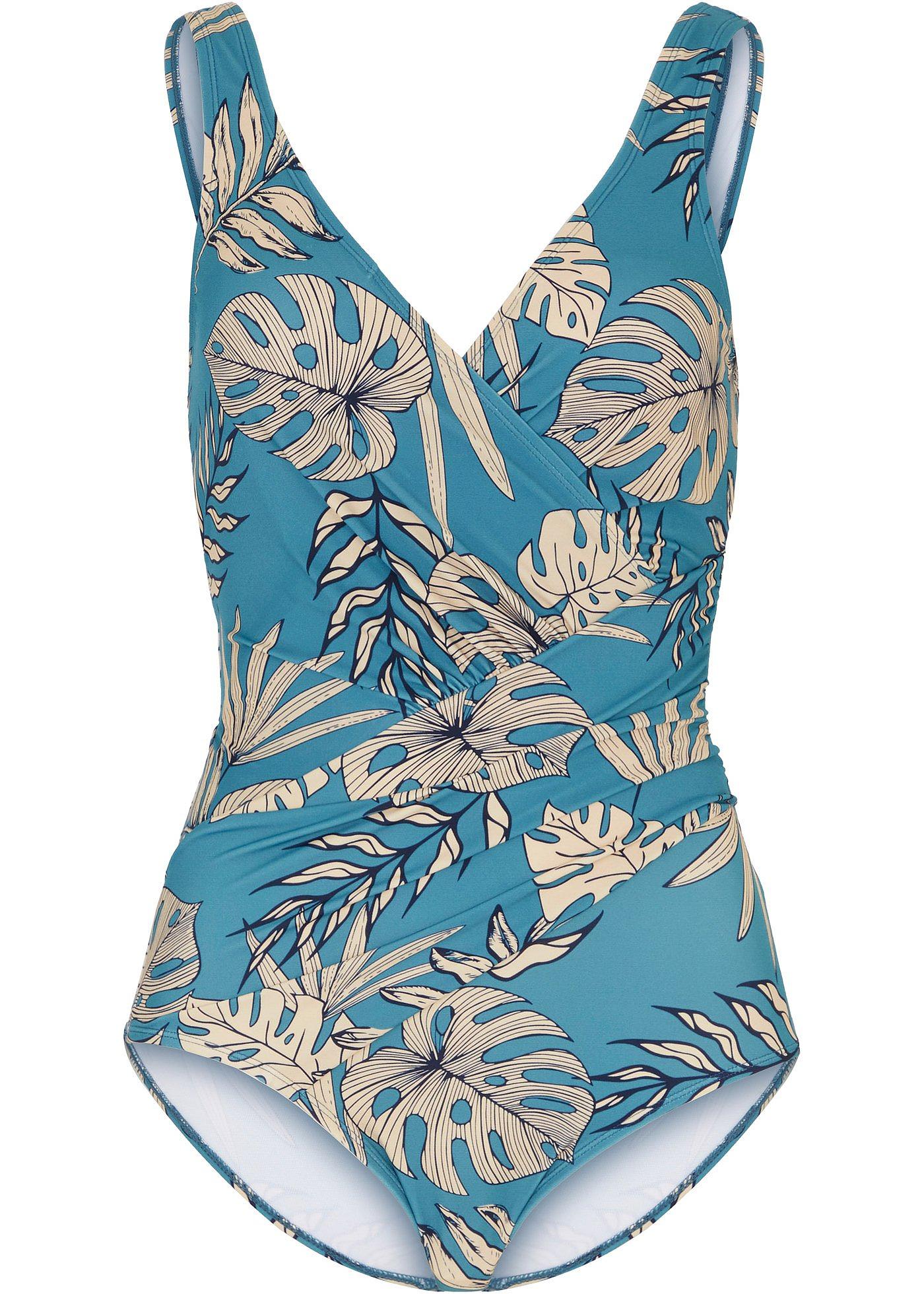 Maillot 1 pièce sculptant grande stature avec polyamide recyclé, effet sculptant léger