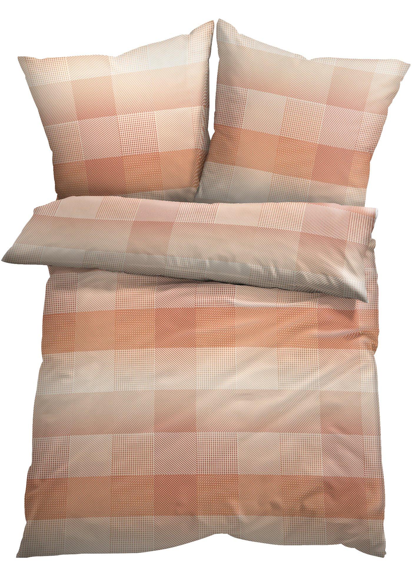 Parure de lit à carreaux